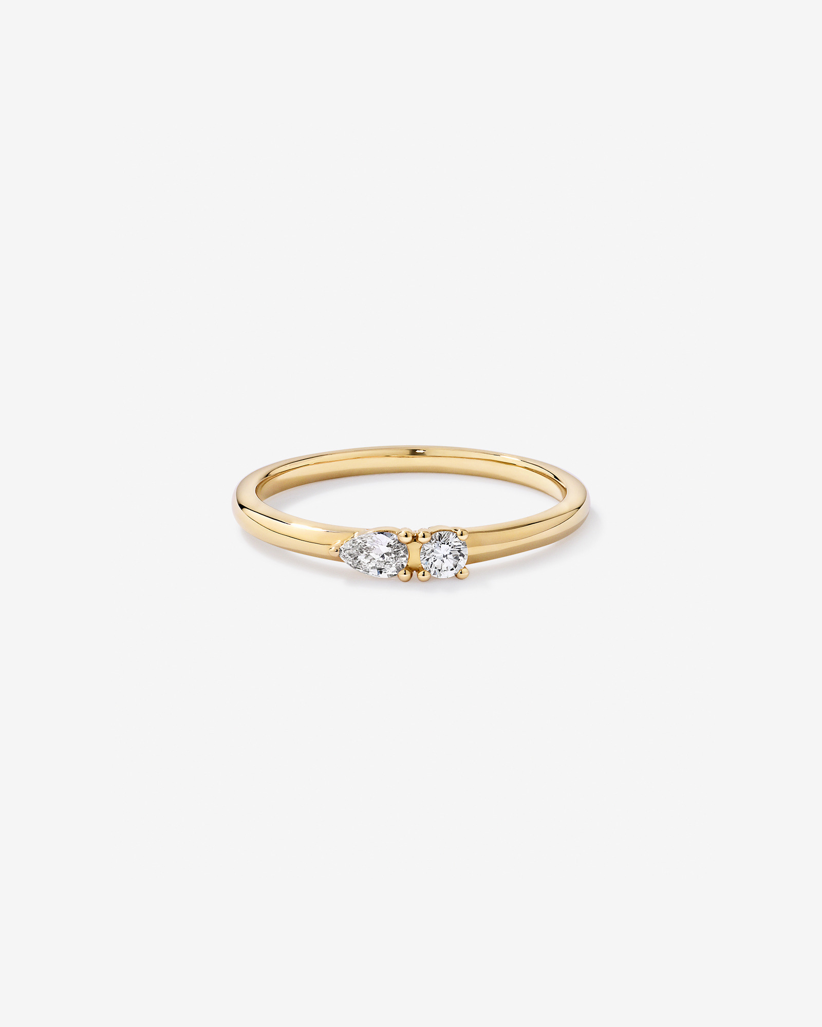 0.15TW Lab Diamond Stacker Ring 10kt Gold