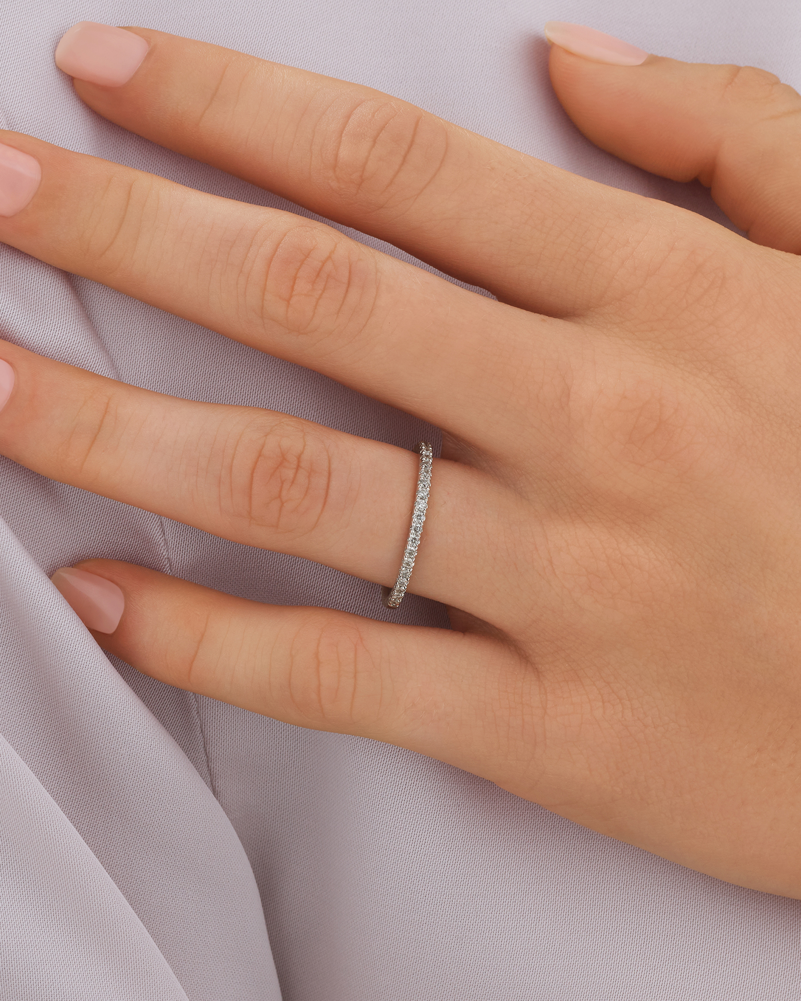 Wedding Band with / Carat TW of Diamonds in 14kt Gold
