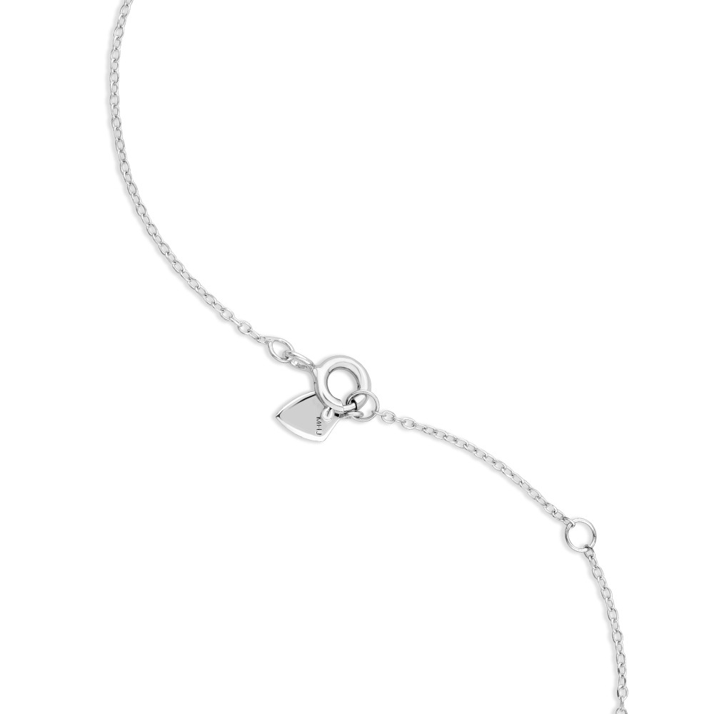 Collier à chevron en argent sterling à diamants totalisant 0,05 ct