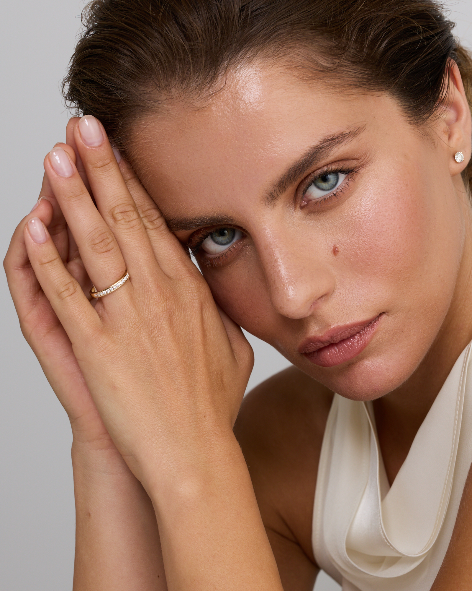 0.30 Carat TW Round Brilliant Laboratory-Grown Diamond Wedding Ring 14kt Yellow Gold