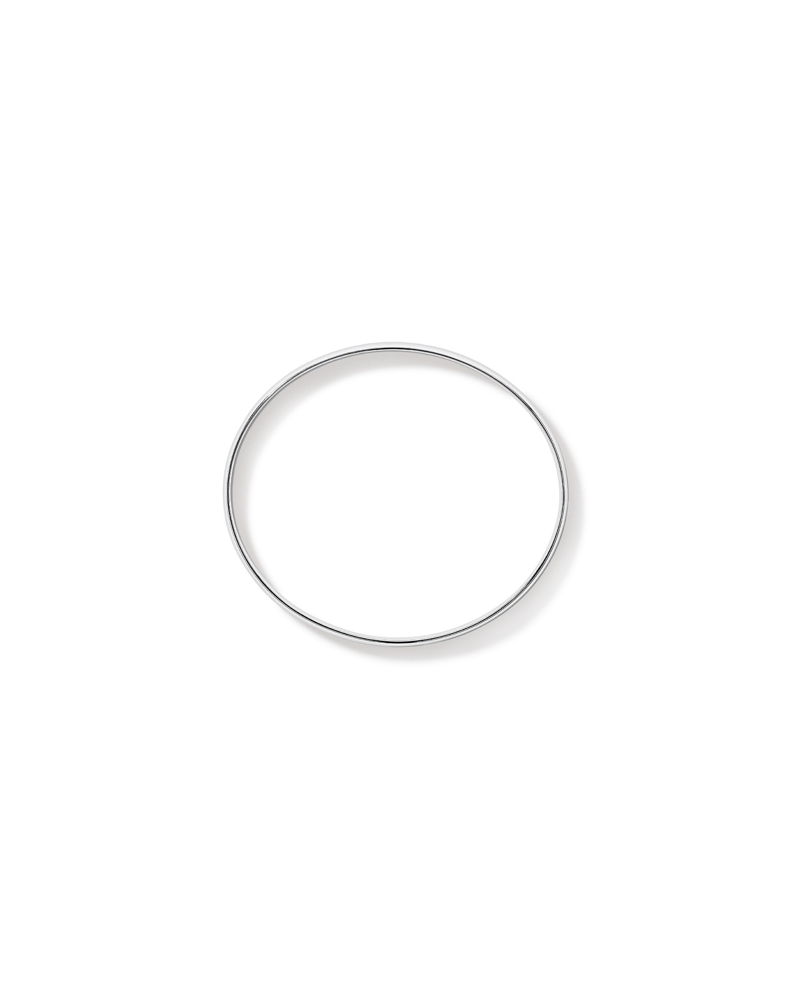 5.5mm-6mm Oval Bangle in Sterling Silver
