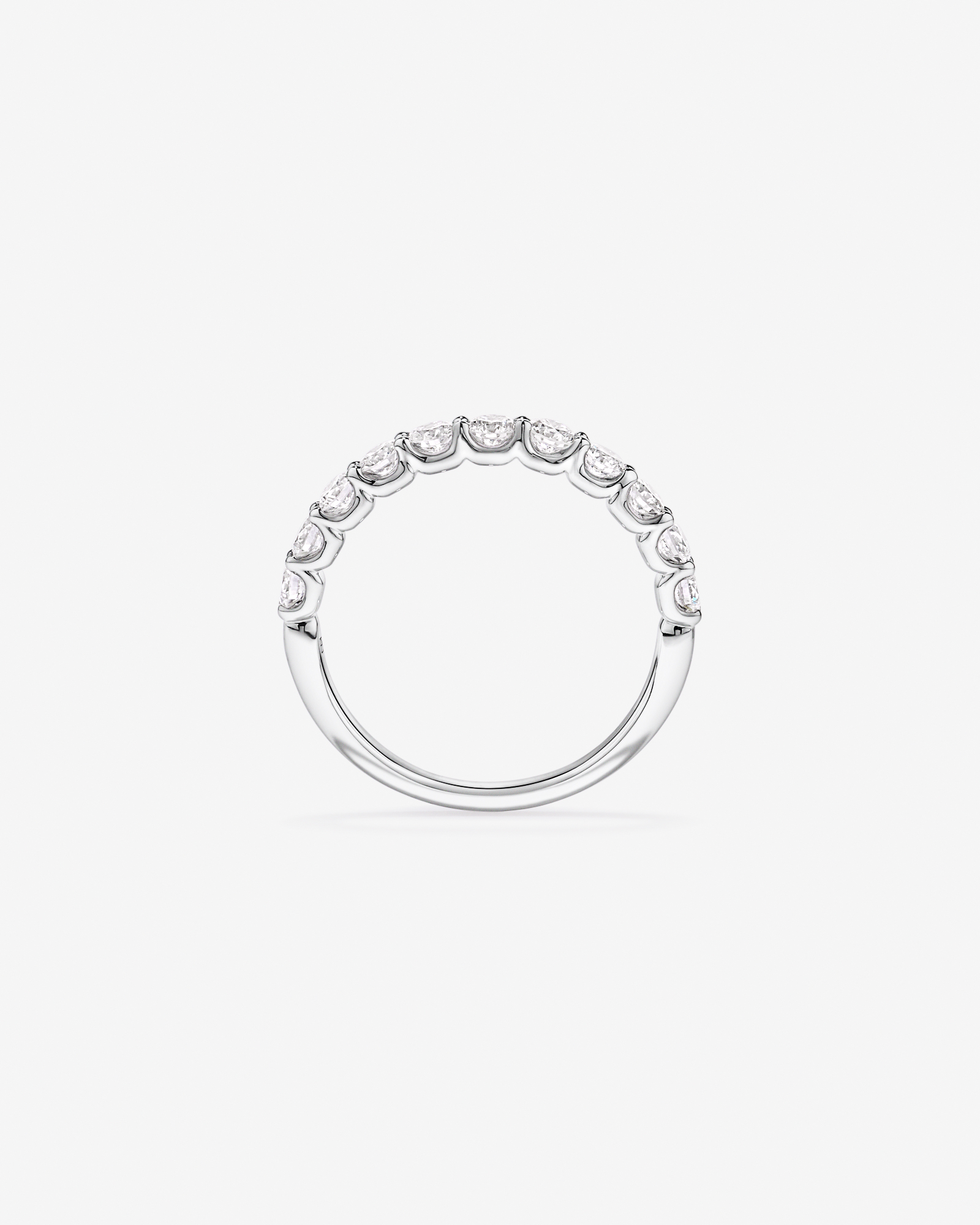 0.83TW Round Brilliant Laboratory-Grown Diamond Wedding Band 14kt Gold