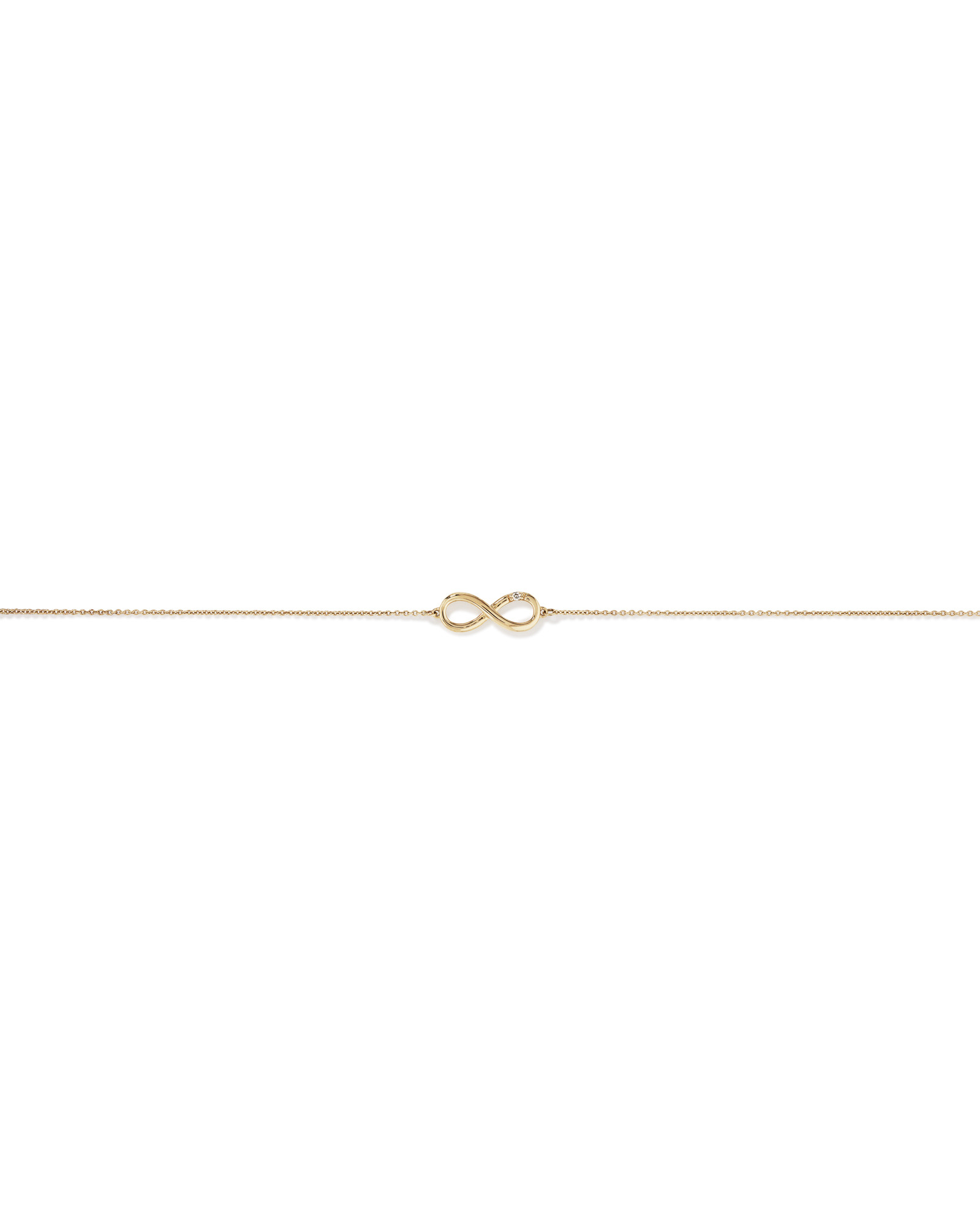 Diamond Accent Infinity Bracelet in 10kt Yellow Gold