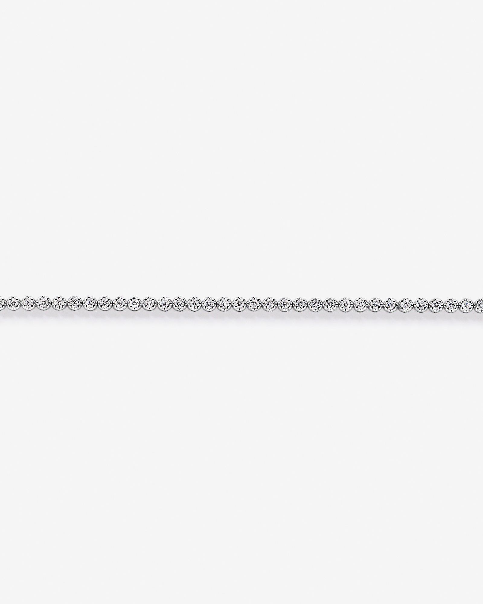 1.00 Carat TW Laboratory-Grown Diamond Tennis Bracelet set in 10kt White Gold
