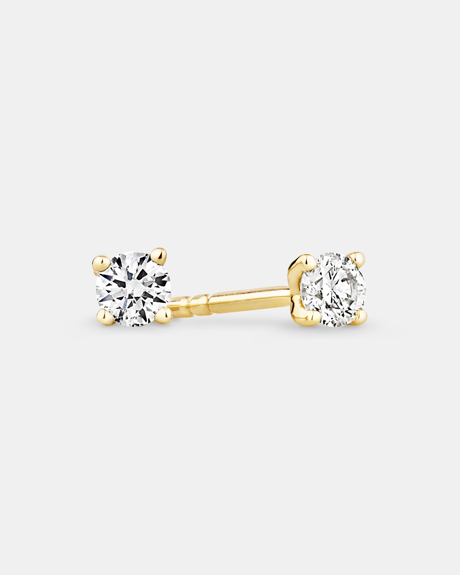 Stud Earrings with 1/7 Carat TW of Diamonds in 10kt Yellow Gold