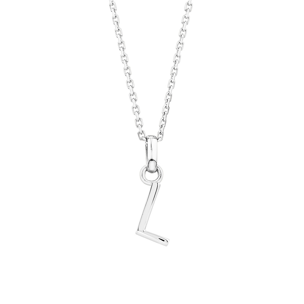Pendentif « L » en argent sterling