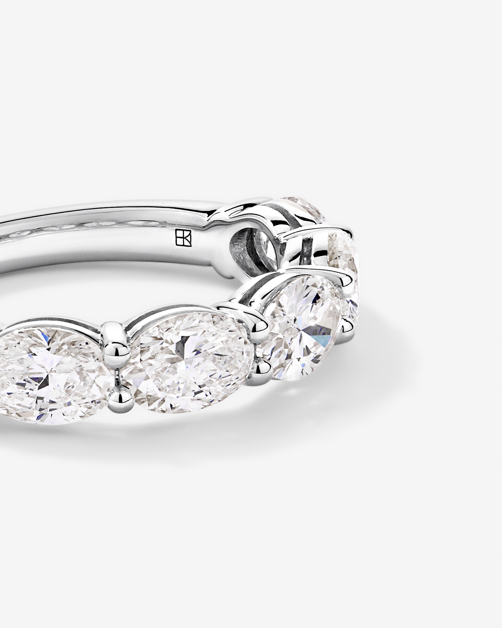 3.00TW Oval Laboratory-Grown Diamond Wedding Ring 14kt Gold
