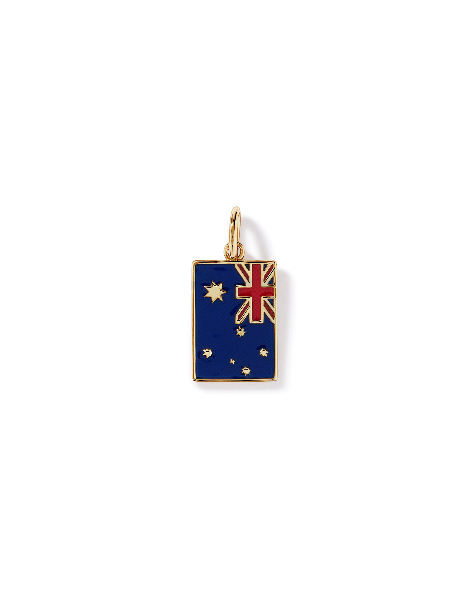Australia Flag Pendant in 18Kt Vermeil