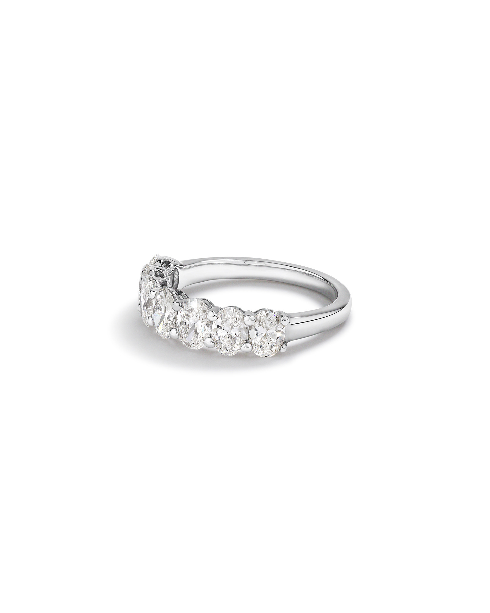 Wedding Band with 2.00 Carat TW Laboratory Grown Diamonds in 14kt White Gold