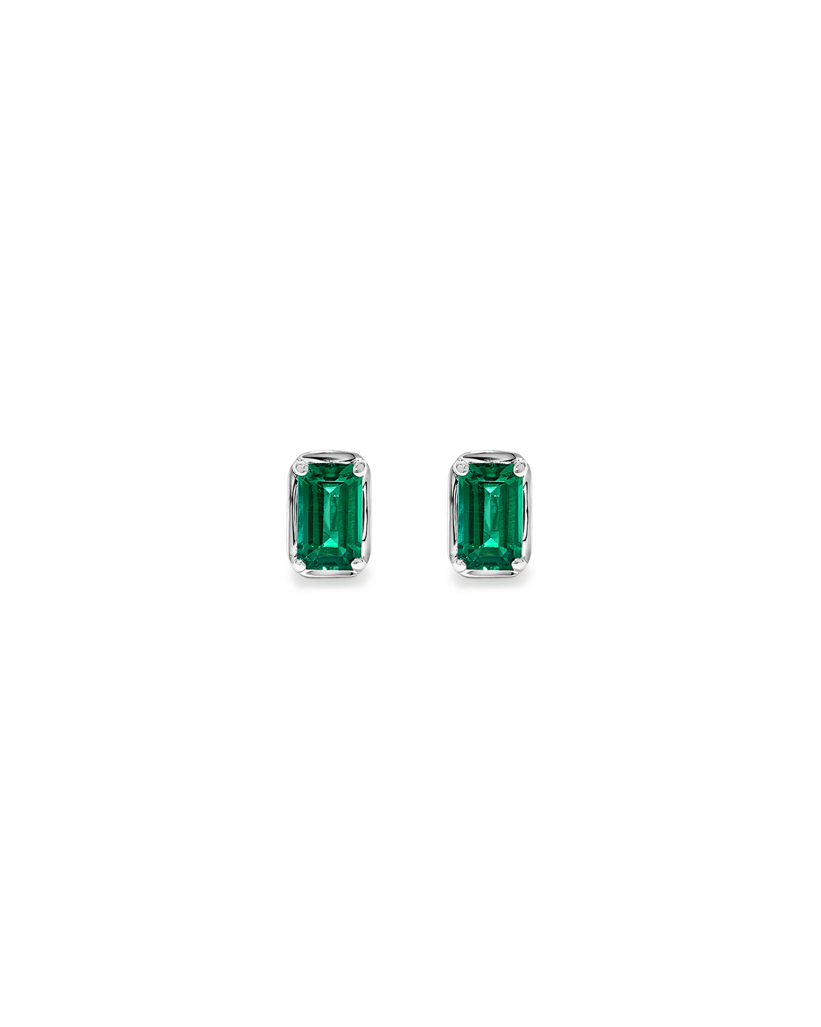 Boucles d’oreilles émeraude créées en émeraude en argent sterling