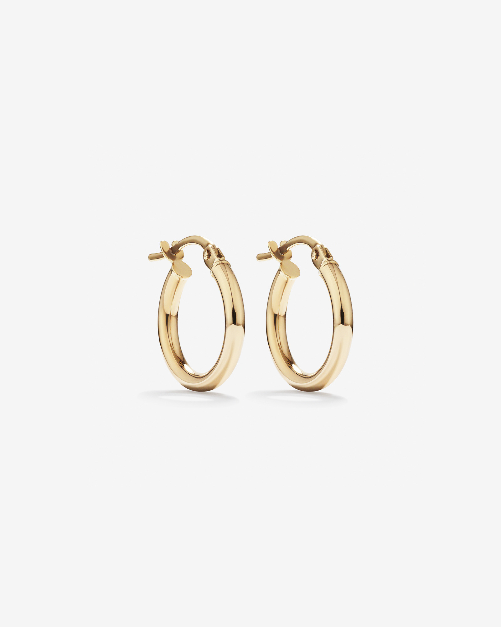 10mm Hoop Earrings in 10kt Yellow Gold