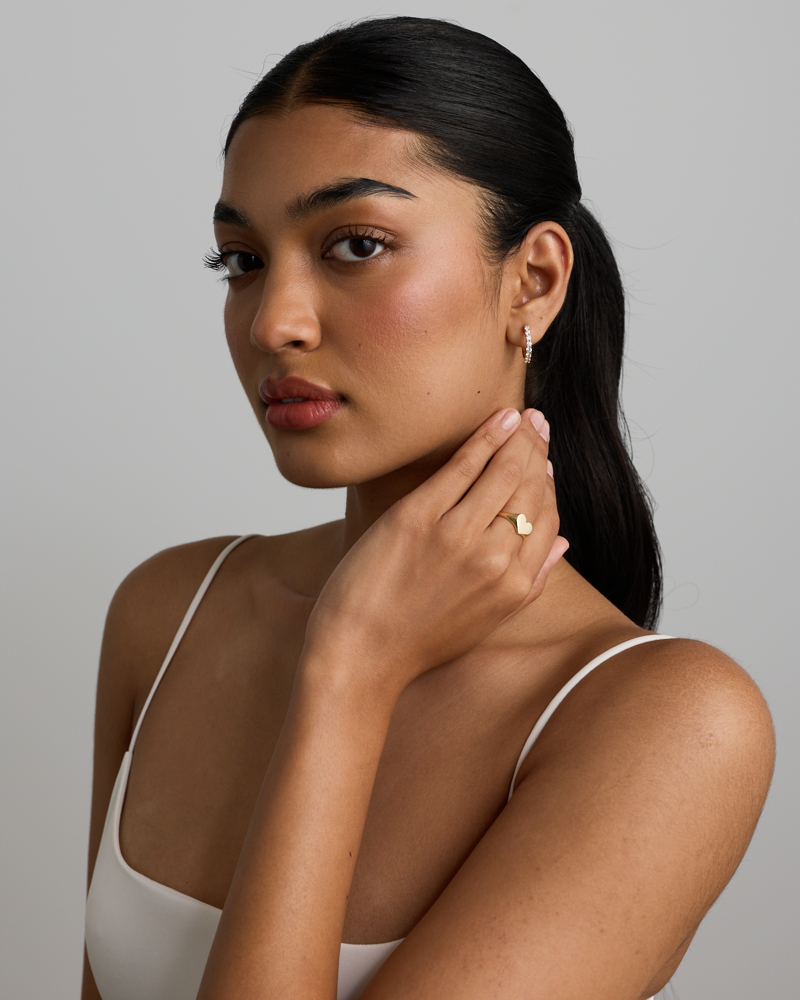 Heart Signet Ring in 10kt Yellow Gold