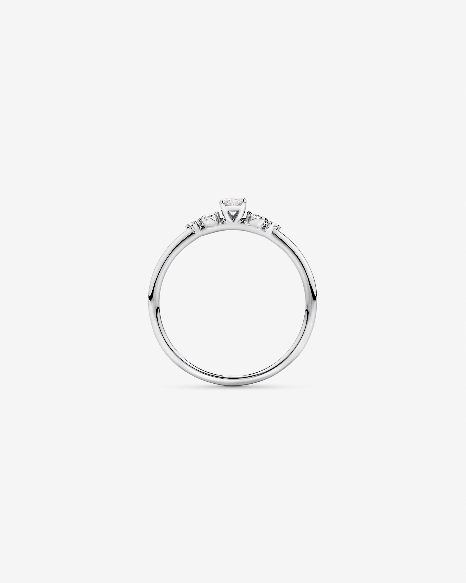0.20TW Oval and Round Brilliant Laboratory-Grown Diamond Promise Ring 10kt Gold