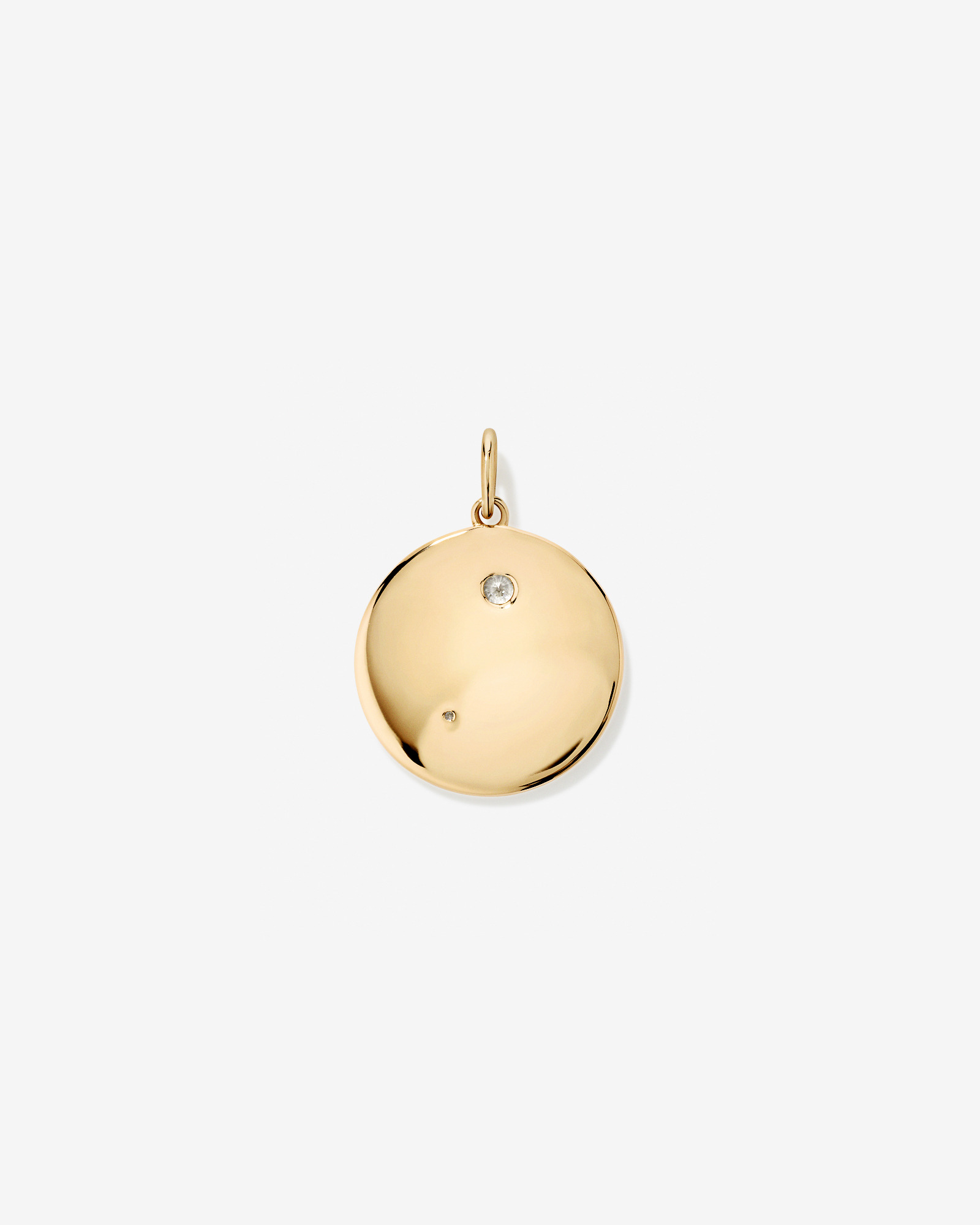 Sun & Moon Medallion Pendant in 18kt Vermeil