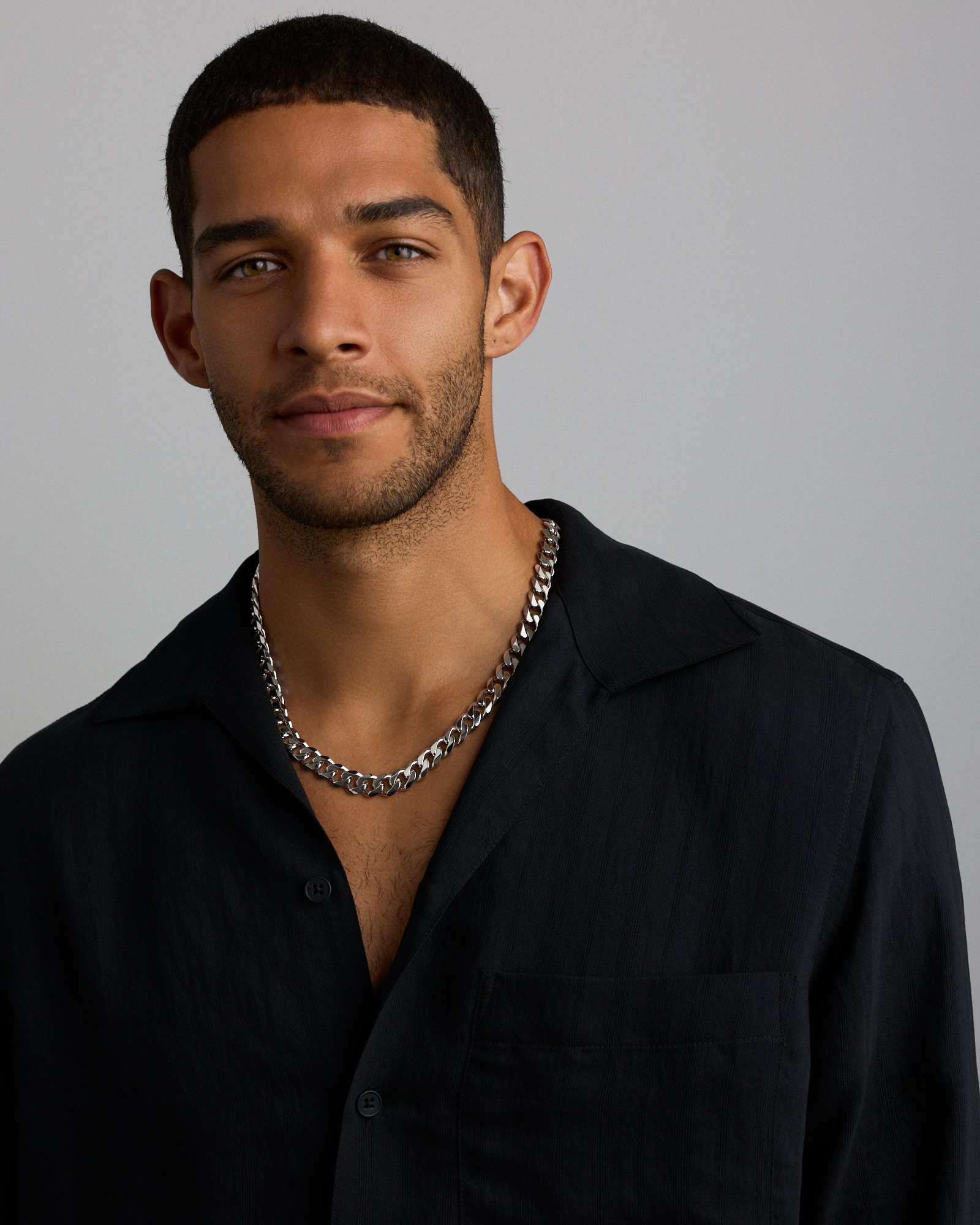 11.3mm Curb Chain in Sterling Silver