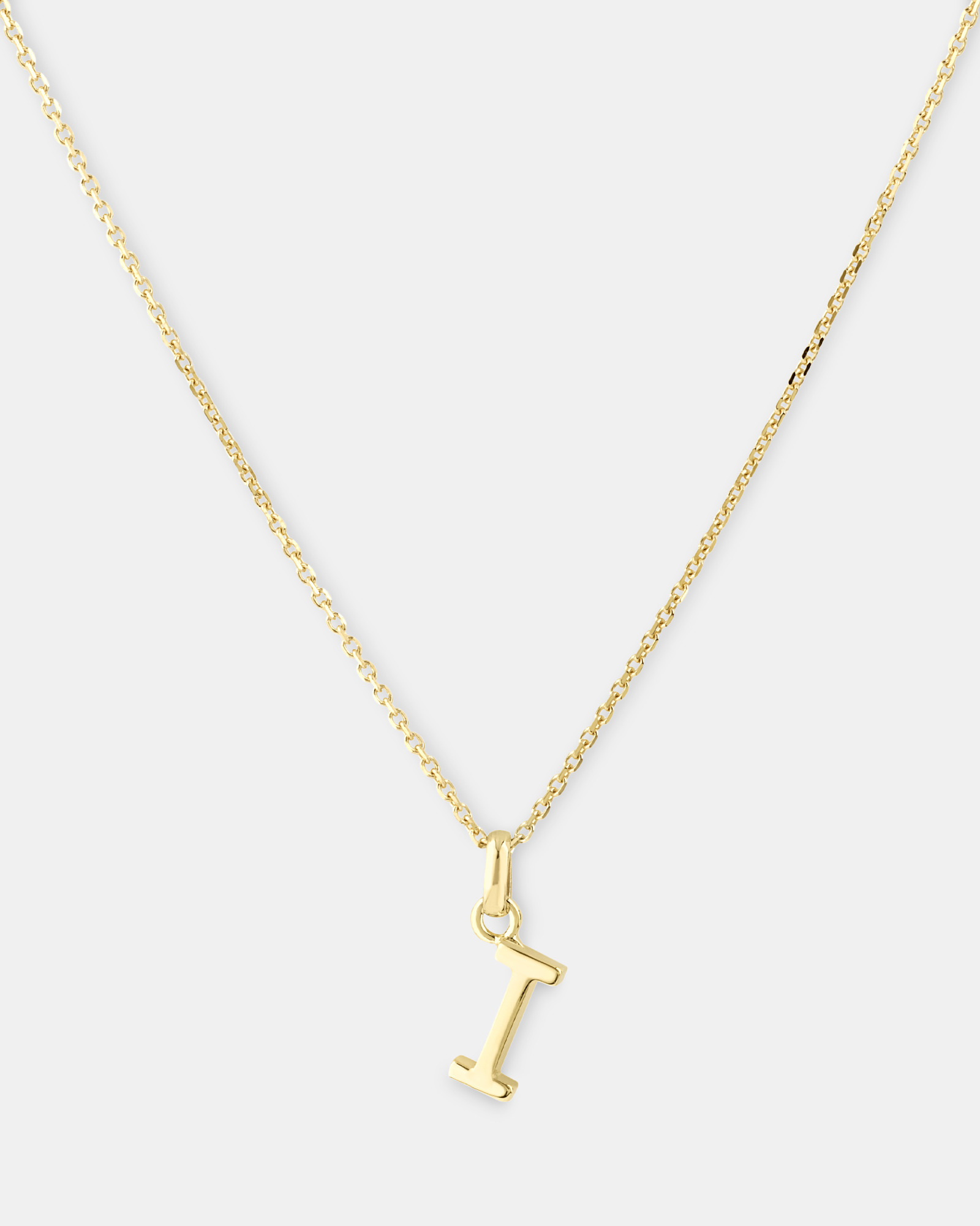 I Initial Pendant in 10kt Yellow Gold