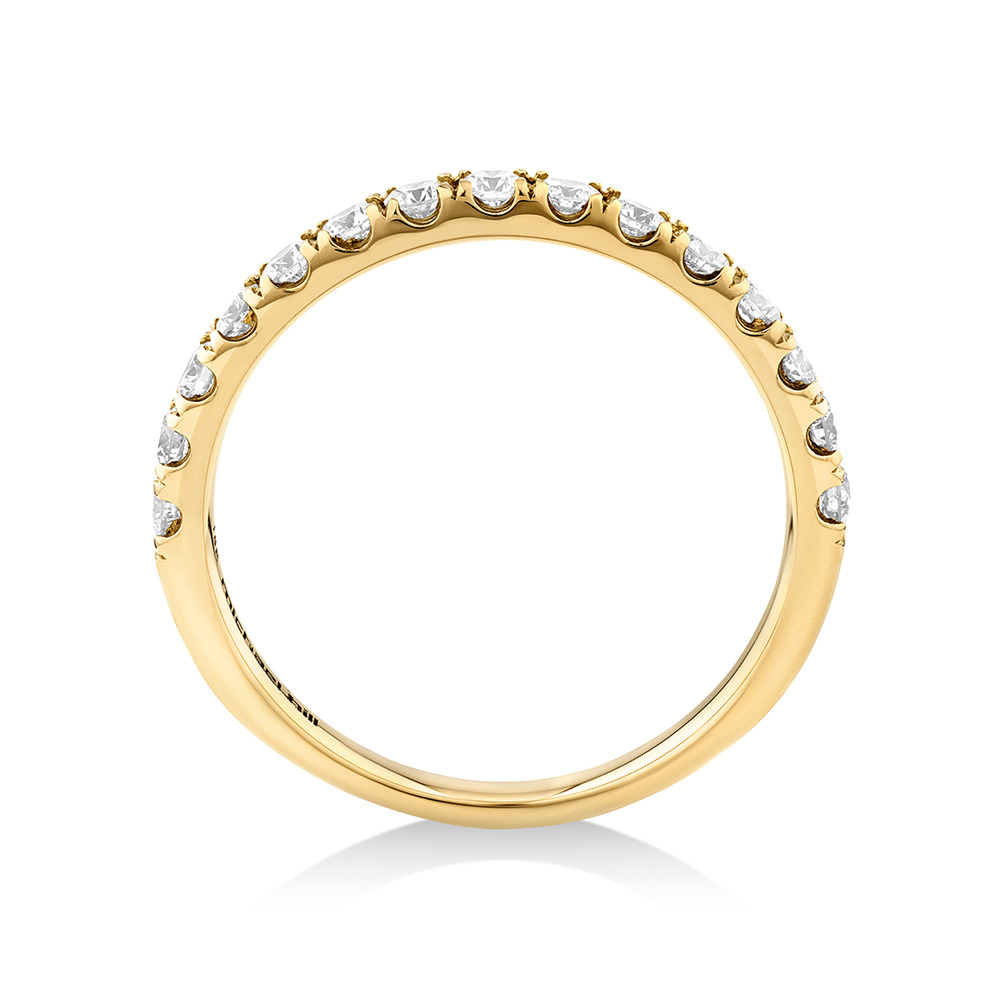 Bague à Sertissage Griffe de Diamant de 0,50 Carat TW en Or Jaune 18kt