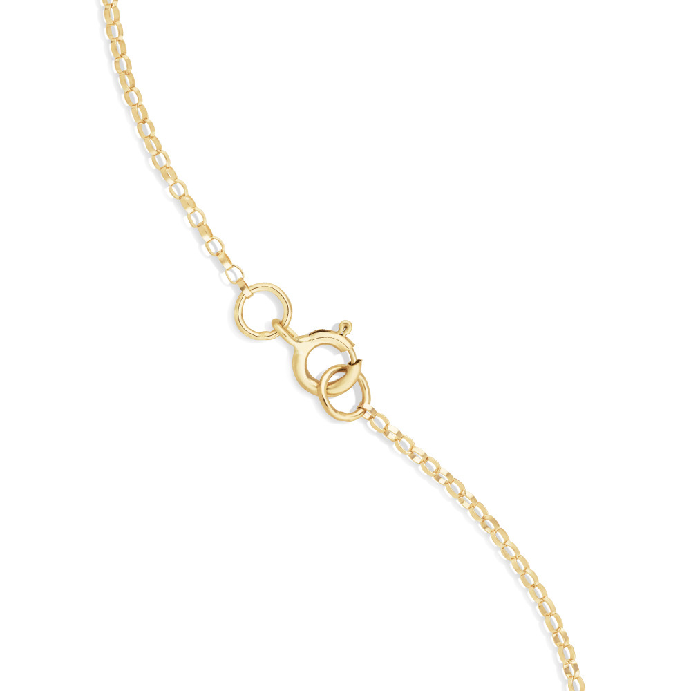 Collier à initiale « K » en or jaune 10 K avec diamants totalisant 0,10 ct
