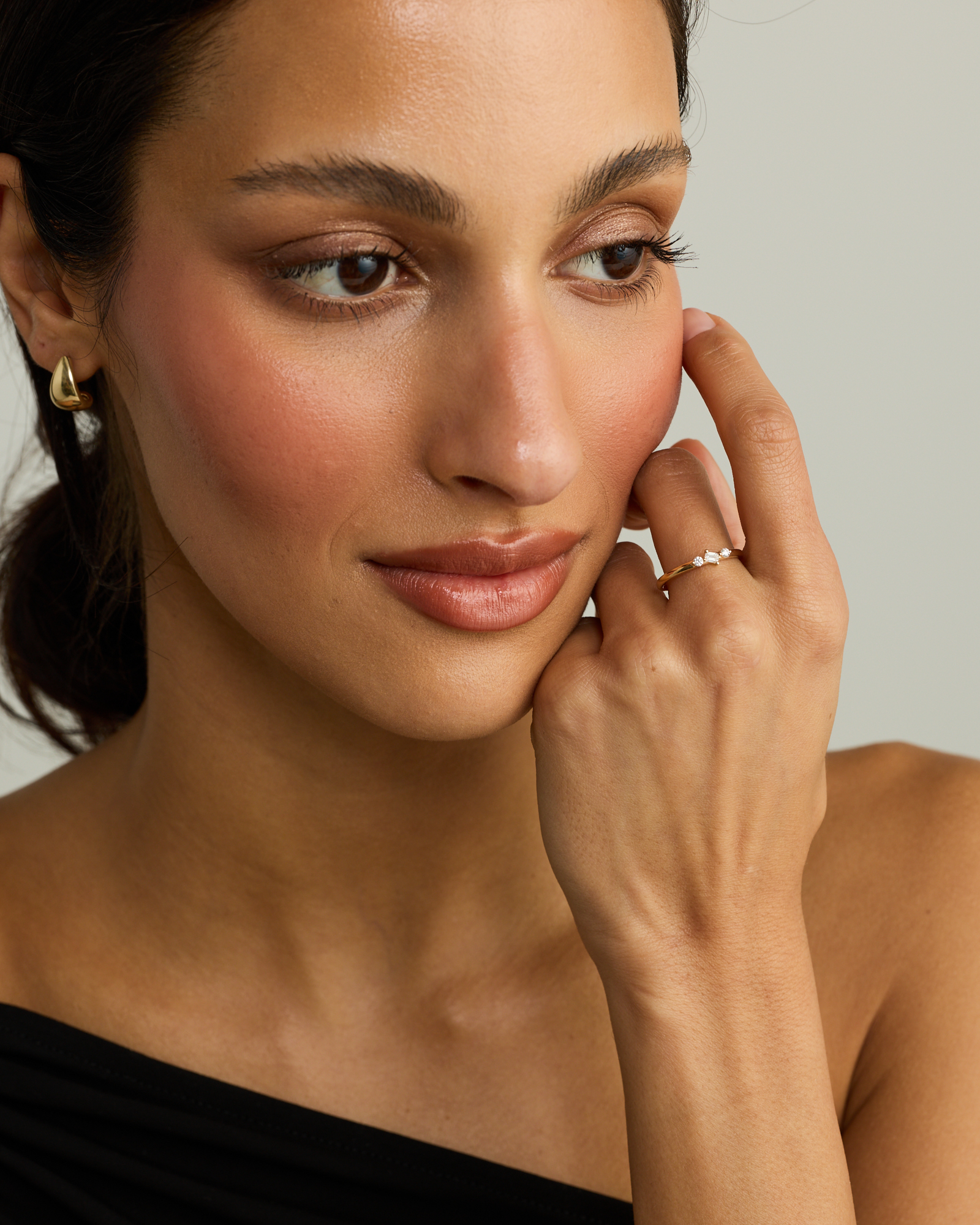 0.15TW Lab Diamond Stacker Ring 10kt Gold
