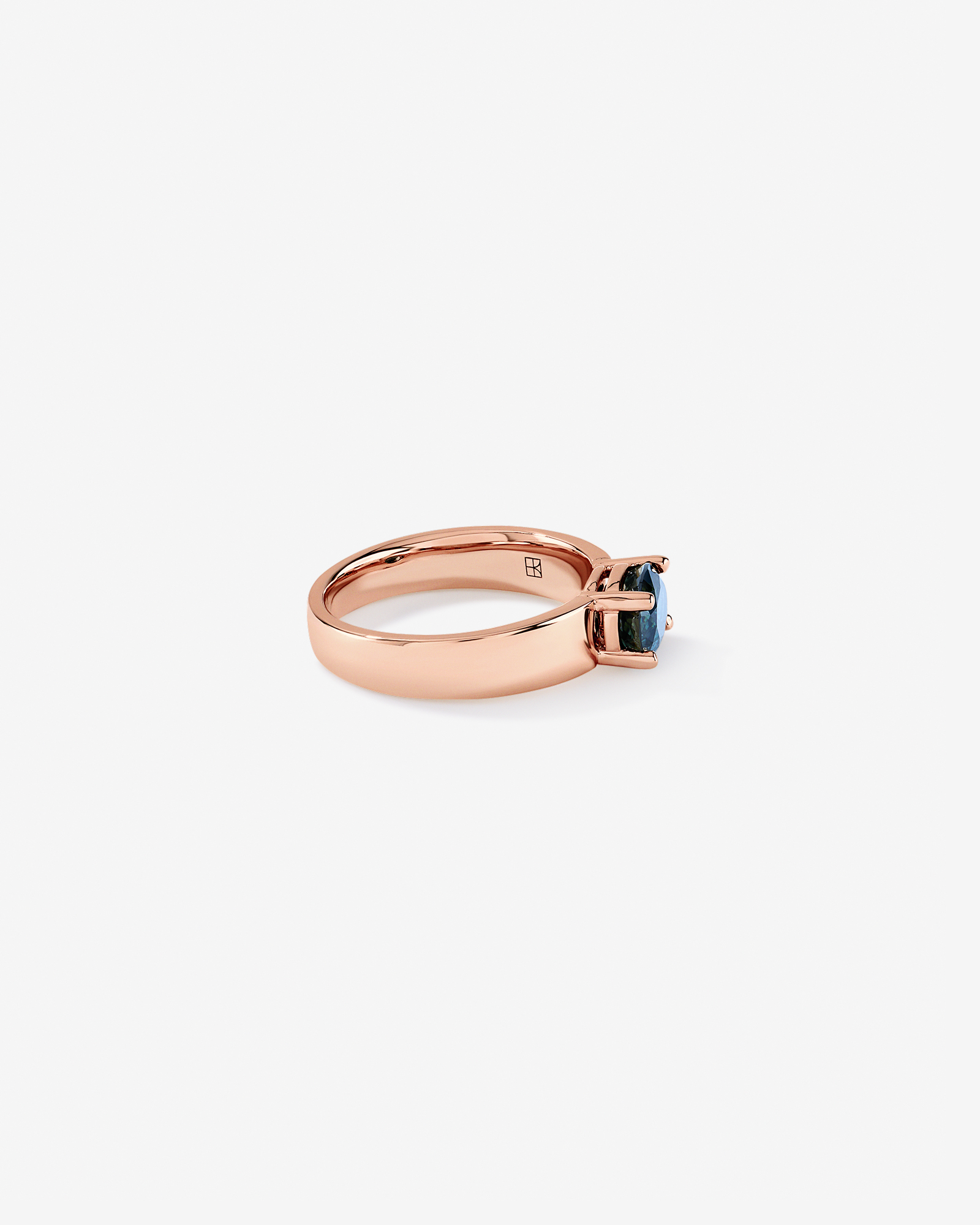 Australian Parti Sapphire East-to-West Set Ring 10kt Rose Gold