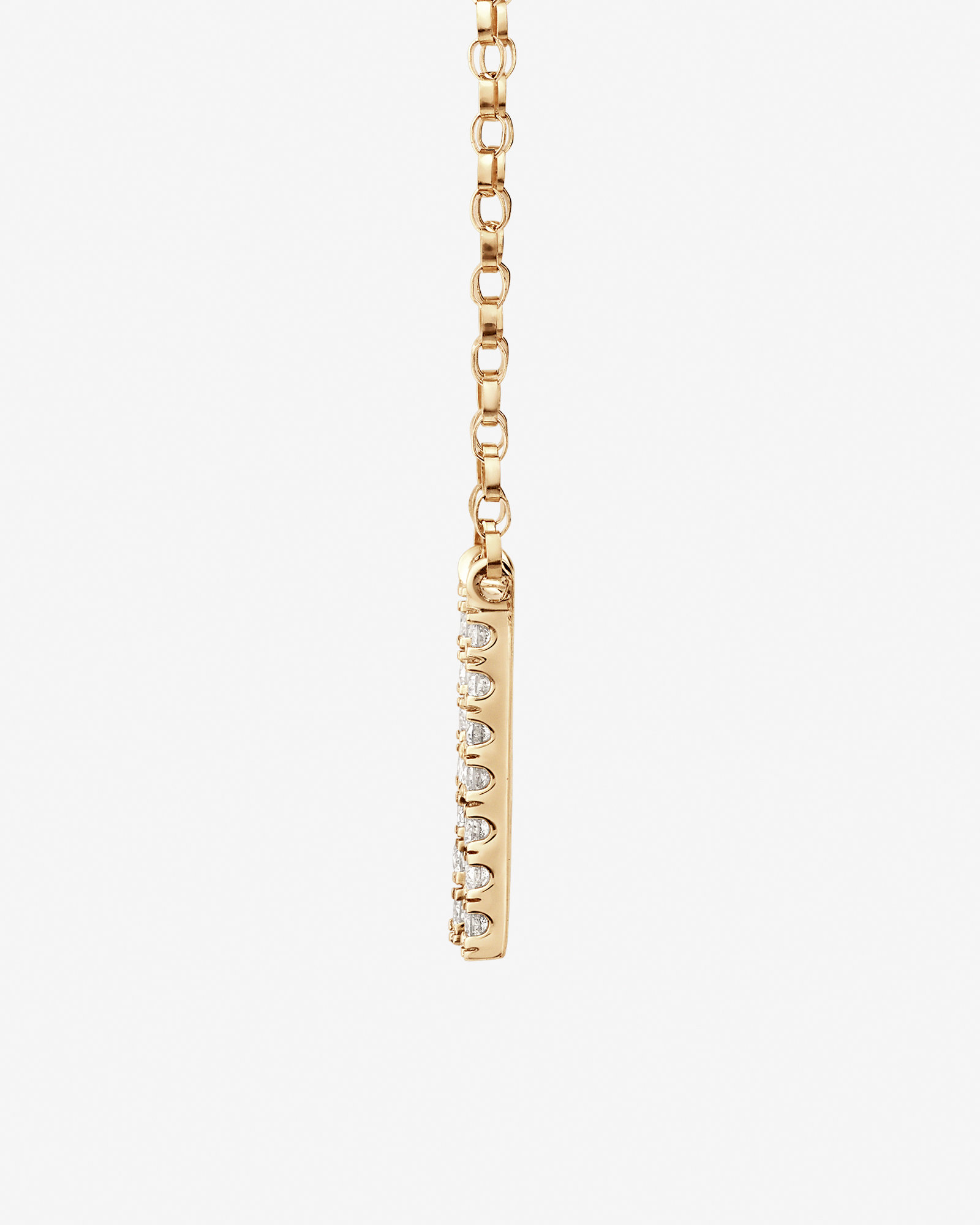 "H" Initial Necklace with 0.10 Carat TW of Diamonds in 10kt Yellow Gold
