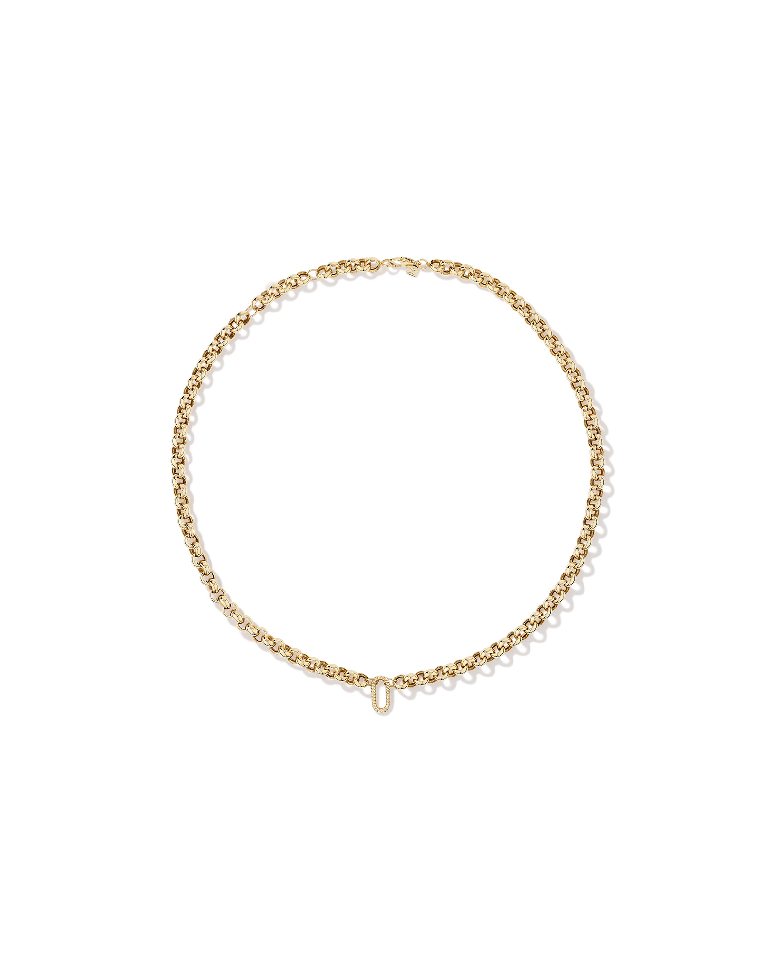 60cm (24") Large Belcher Open Pendant Chain in 10kt Yellow Gold