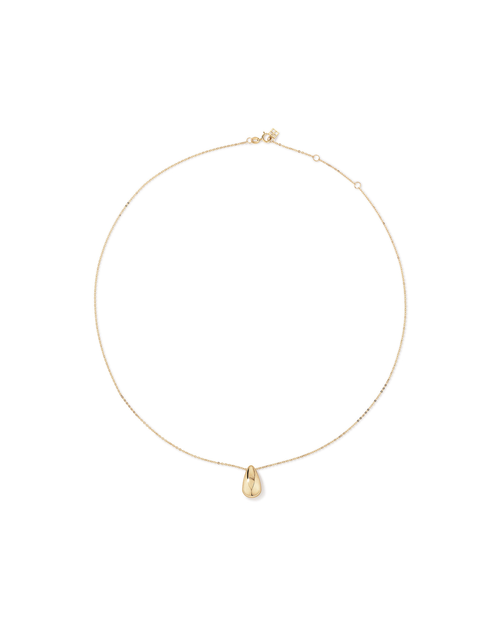 Collier avec pendentif en dôme effilé en or jaune 10 ct