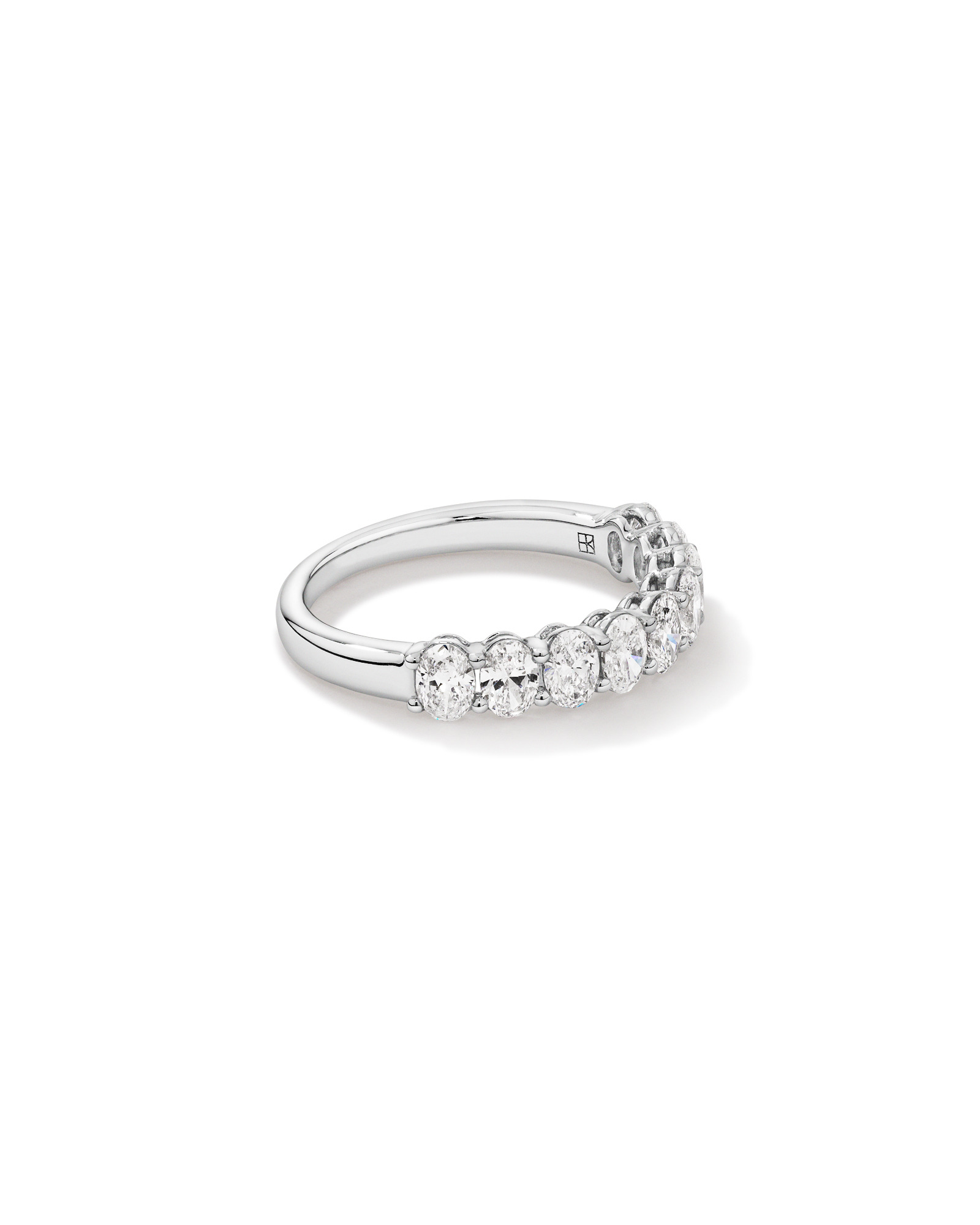 1.17 Carat TW Oval Laboratory-Grown Diamond Wedding Ring in 14kt White Gold