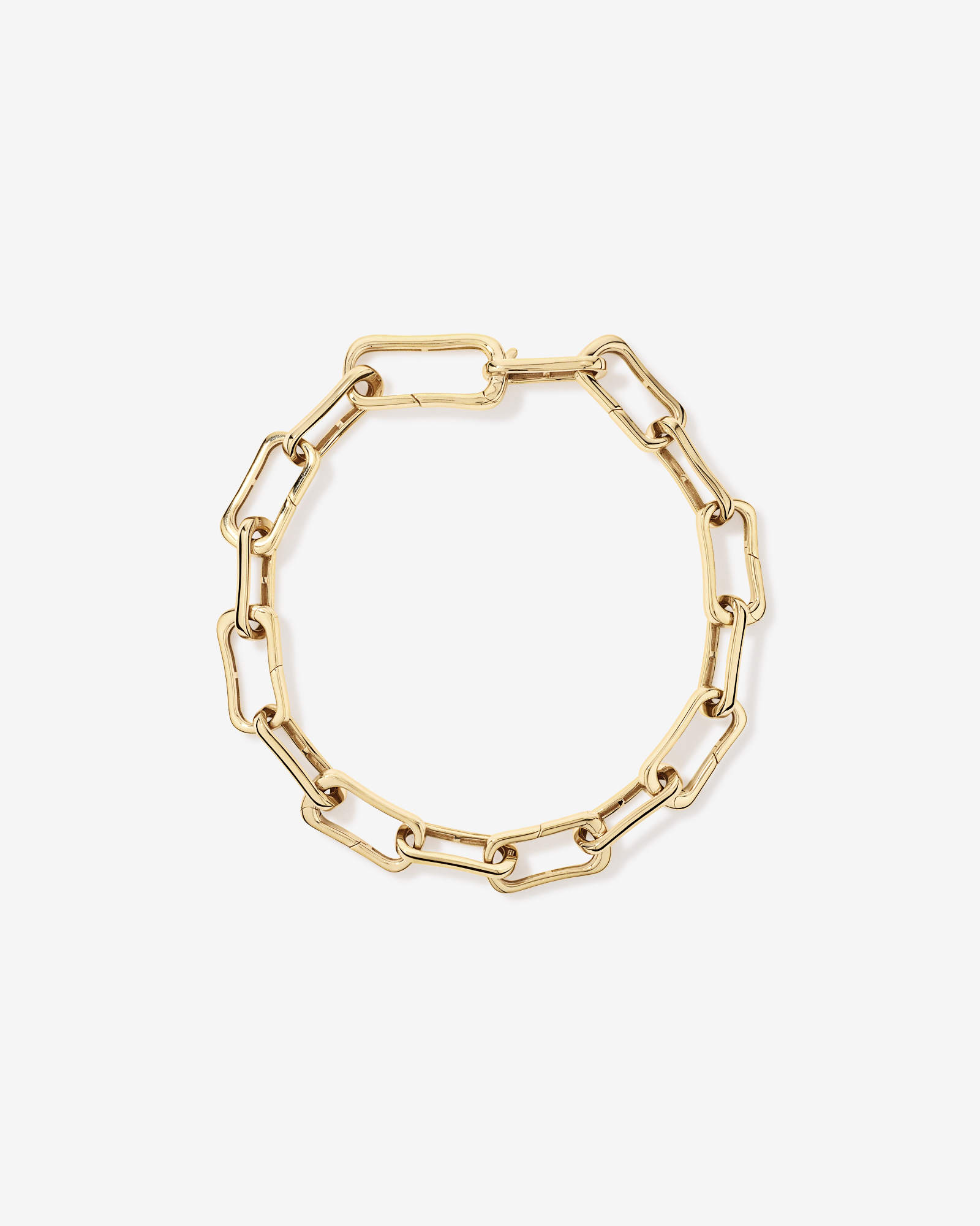 20.5cm (8") Alternate Clip Link Bracelet in 18ct Yellow Gold Vermeil
