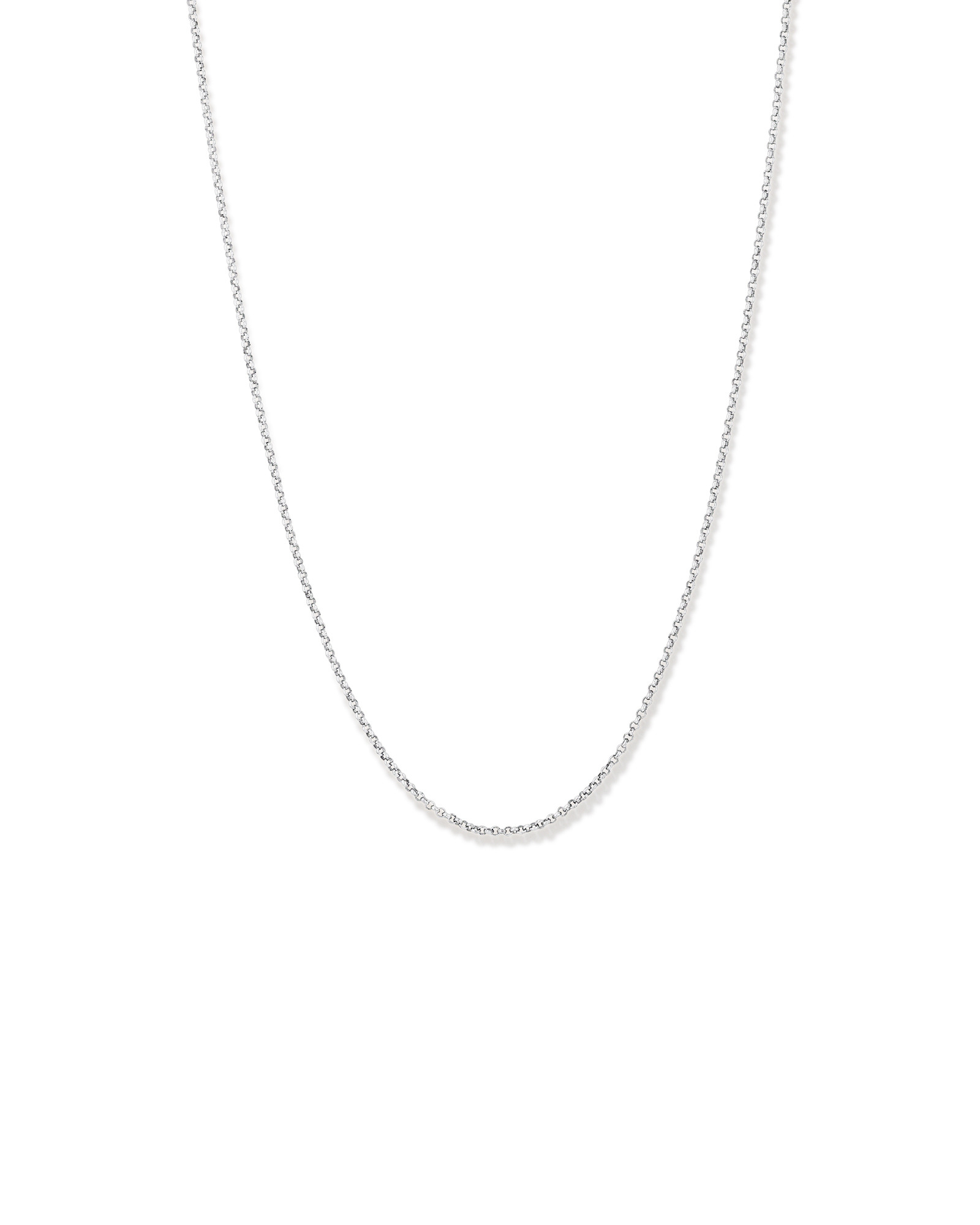 Chaîne Belcher de 50 cm (20 po) de 2 mm à 2,5 mm de largeur en argent sterling