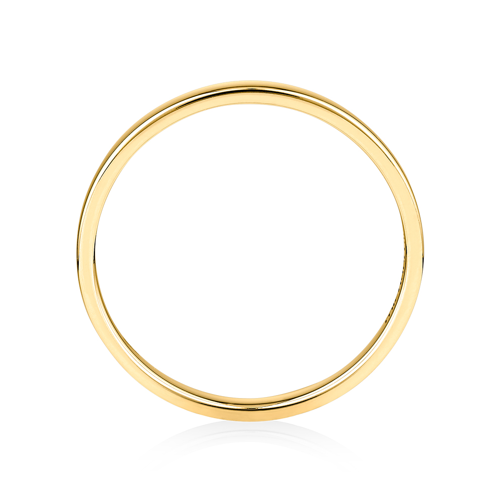 2mm Lite Half Round Wedding Band in 10kt Yellow Gold
