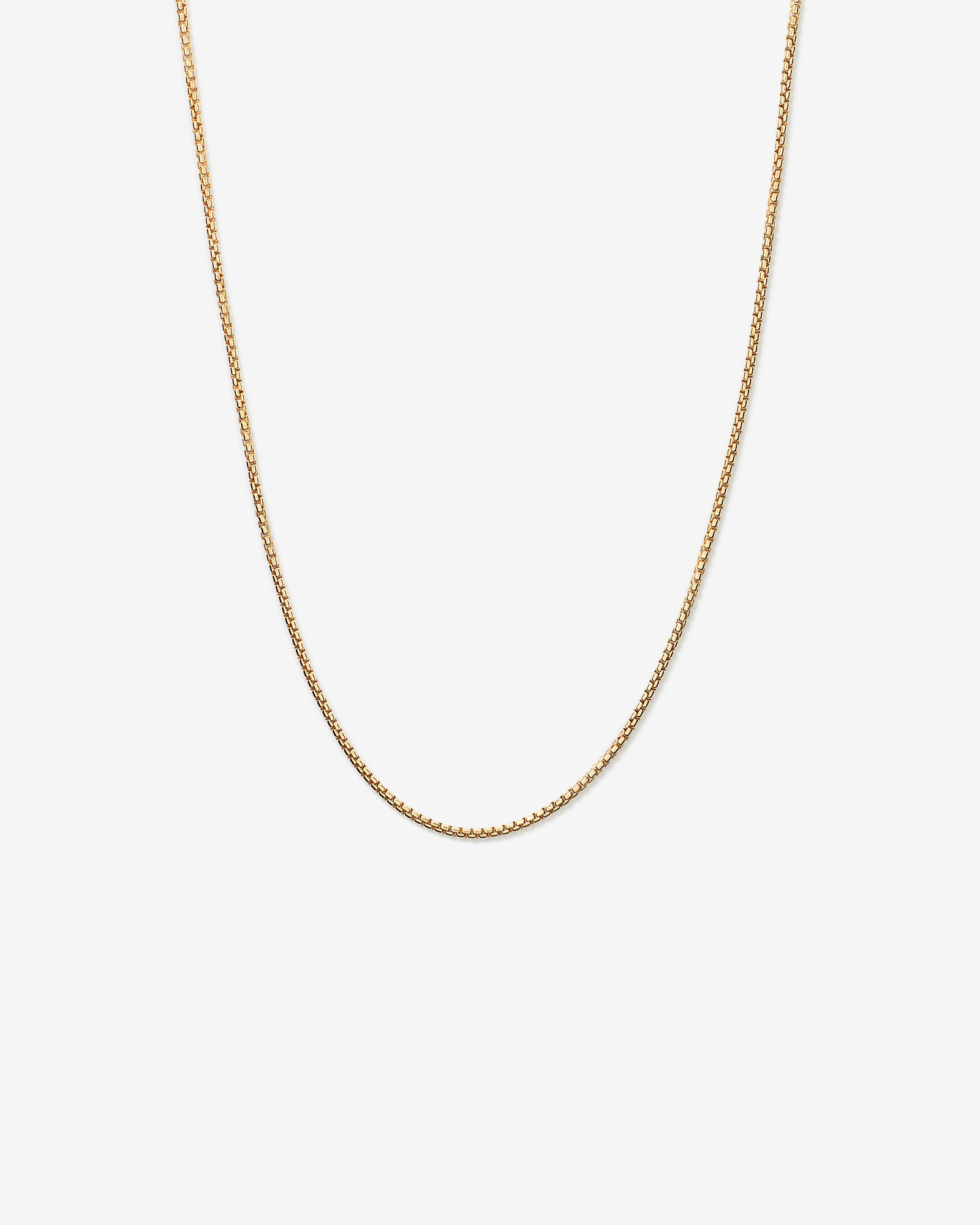 Chaîne ronde de 60 cm (24") de 2,5 mm de large en Vermeil or 18 carats