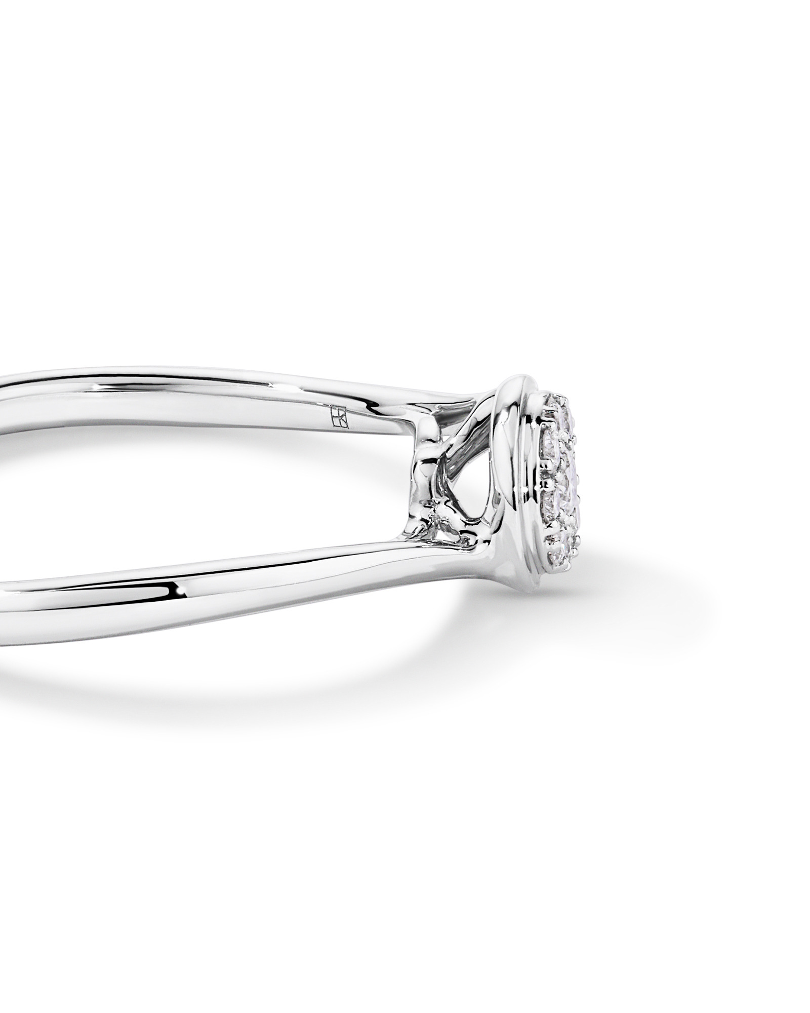 0.12 TW Diamond Promise Ring Sterling Silver