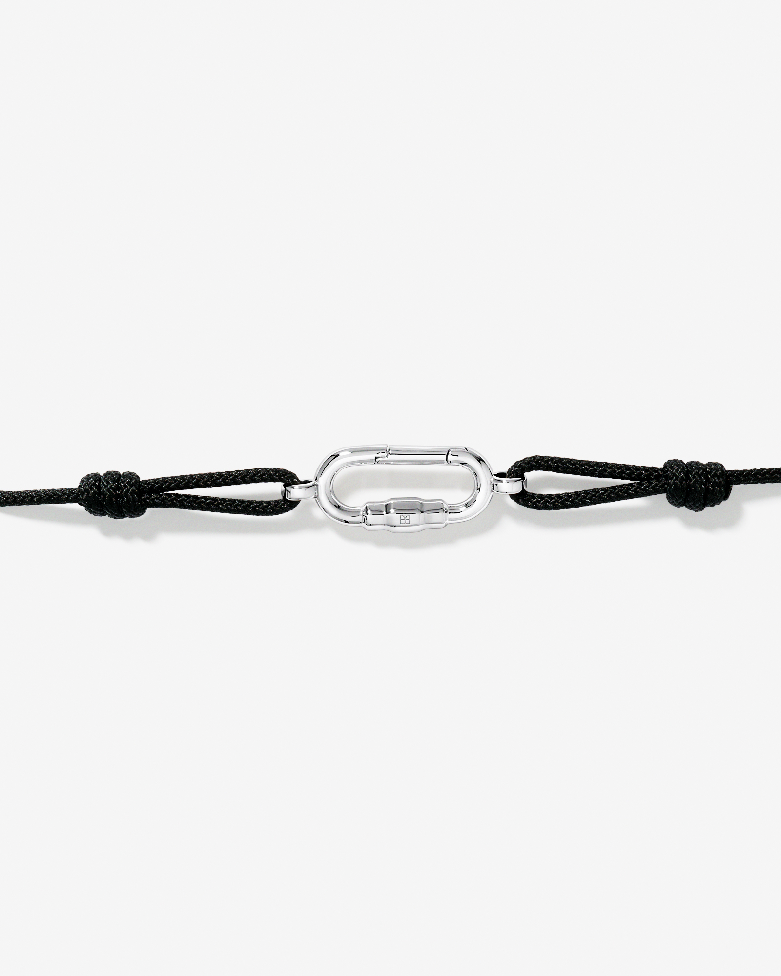 Double Knotted Cord Bracelet in Sterling Silver