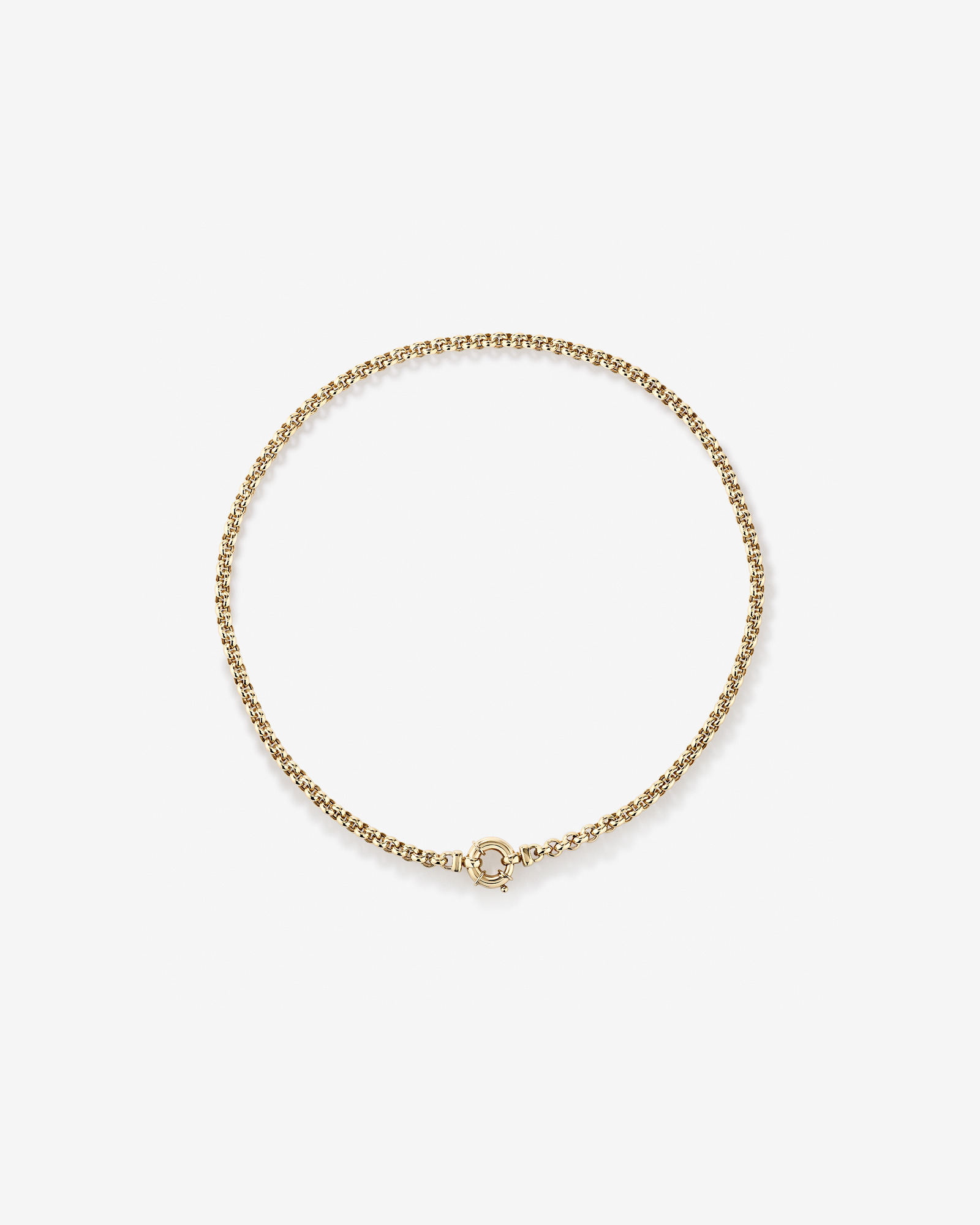 45cm (18") 5mm-5.5mm Width Hollow Belcher Chain in 10kt Yellow Gold