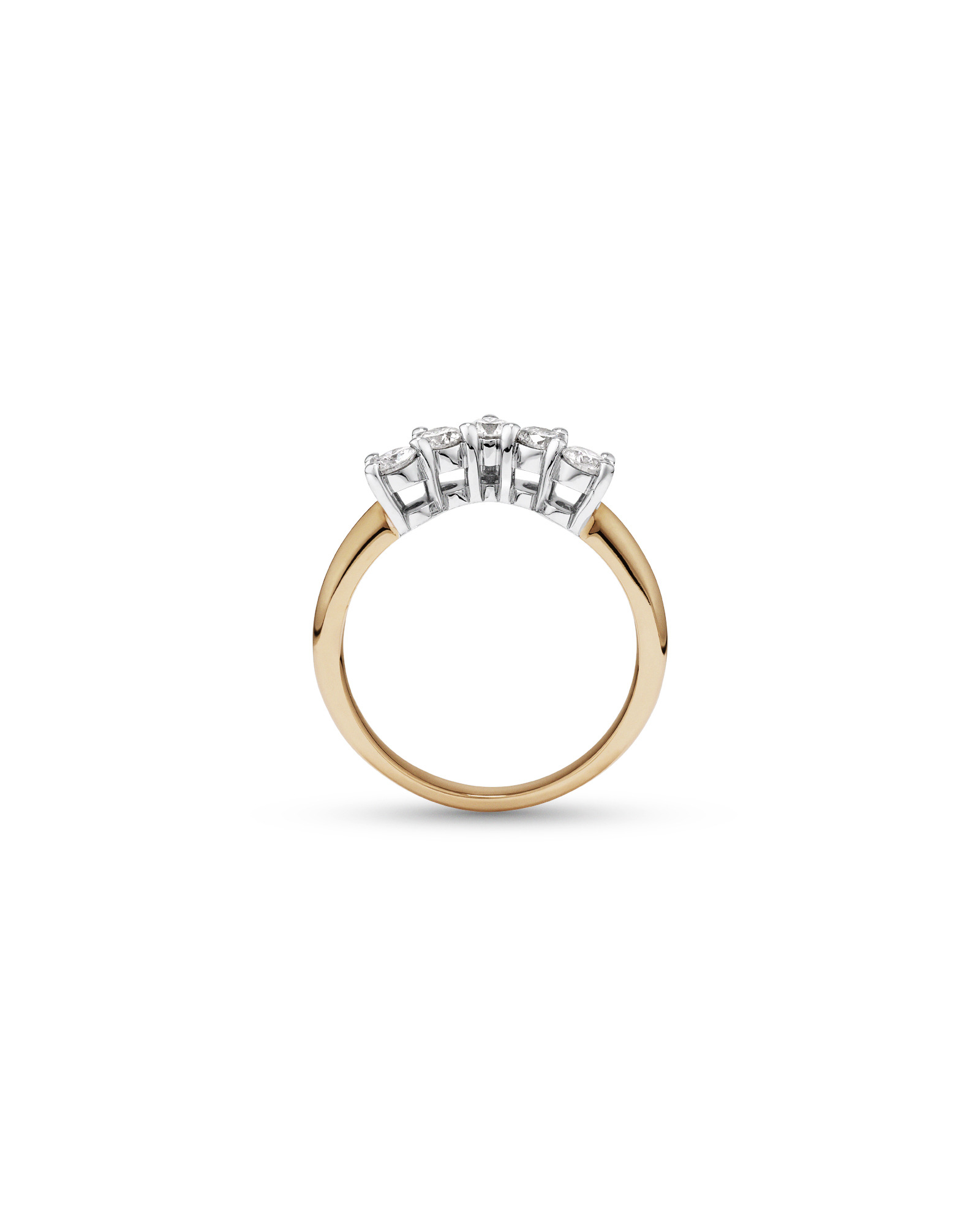 Wedding Ring with 0.50 Carat TW of Diamonds in 14kt Yellow & White Gold