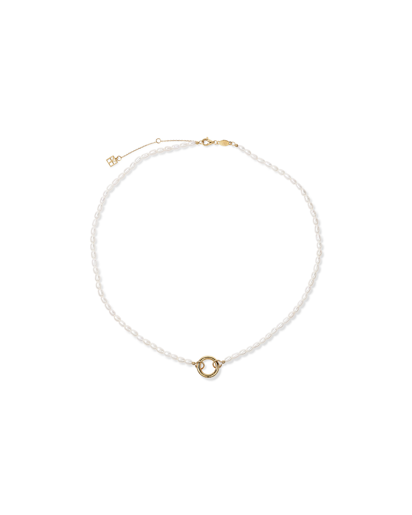 45cm (18") Cultured Freshwater Pearl Open Chain Necklace in 10kt Yellow Gold