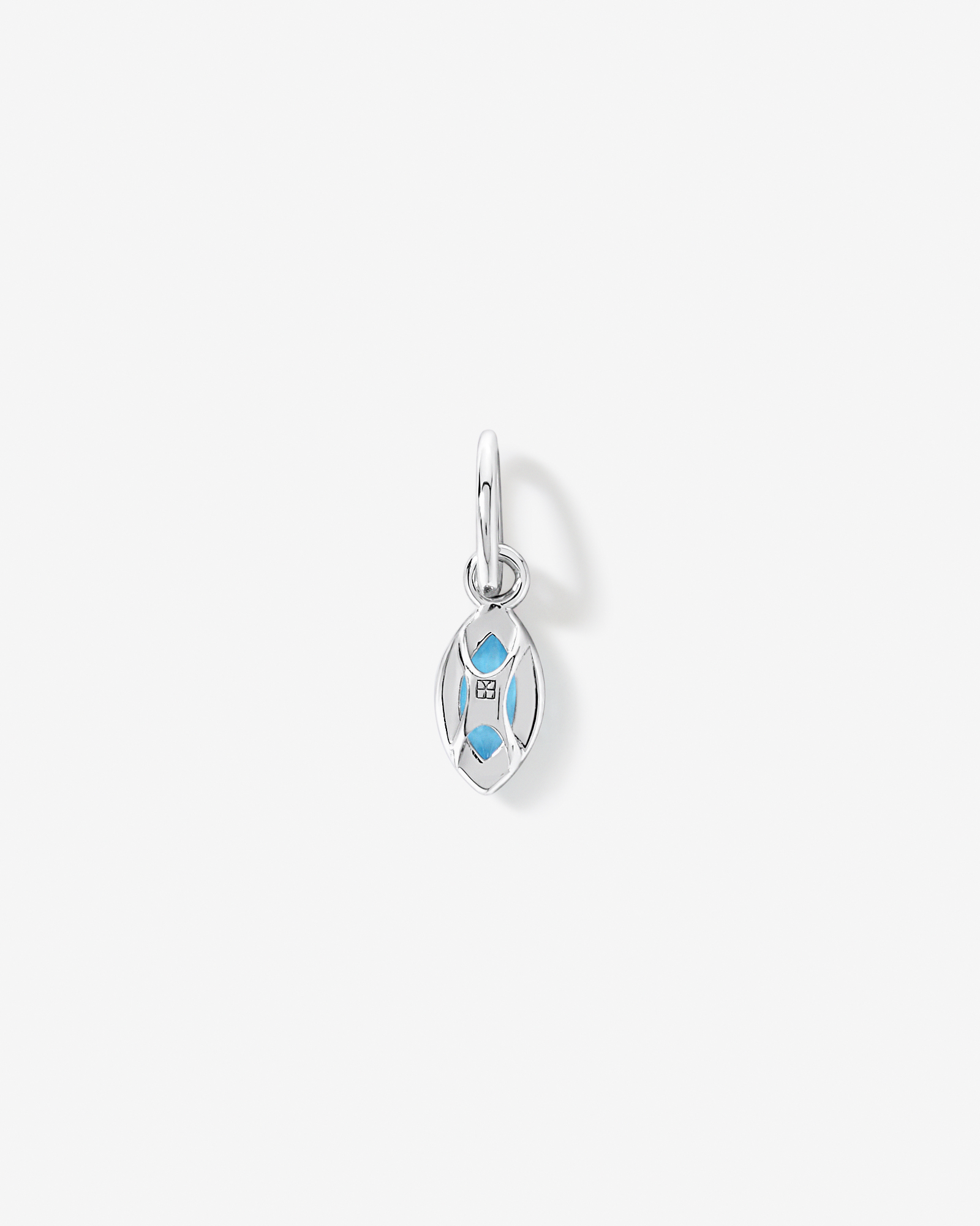 Marquise-Cut Swiss Blue Topaz Pendant in Sterling Silver