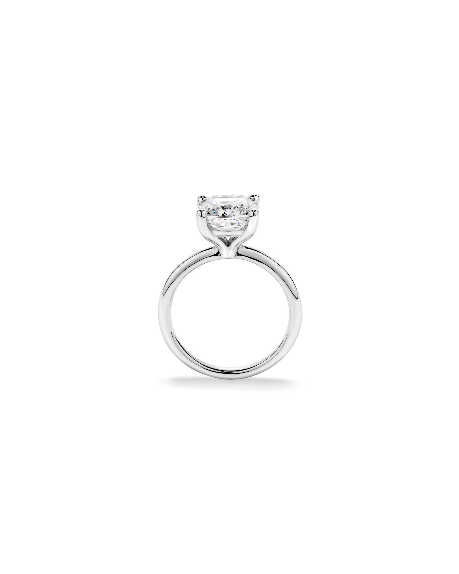 3.00 Carat TW Cushion Cut Laboratory-Grown Diamond Solitaire Engagement Ring Platinum