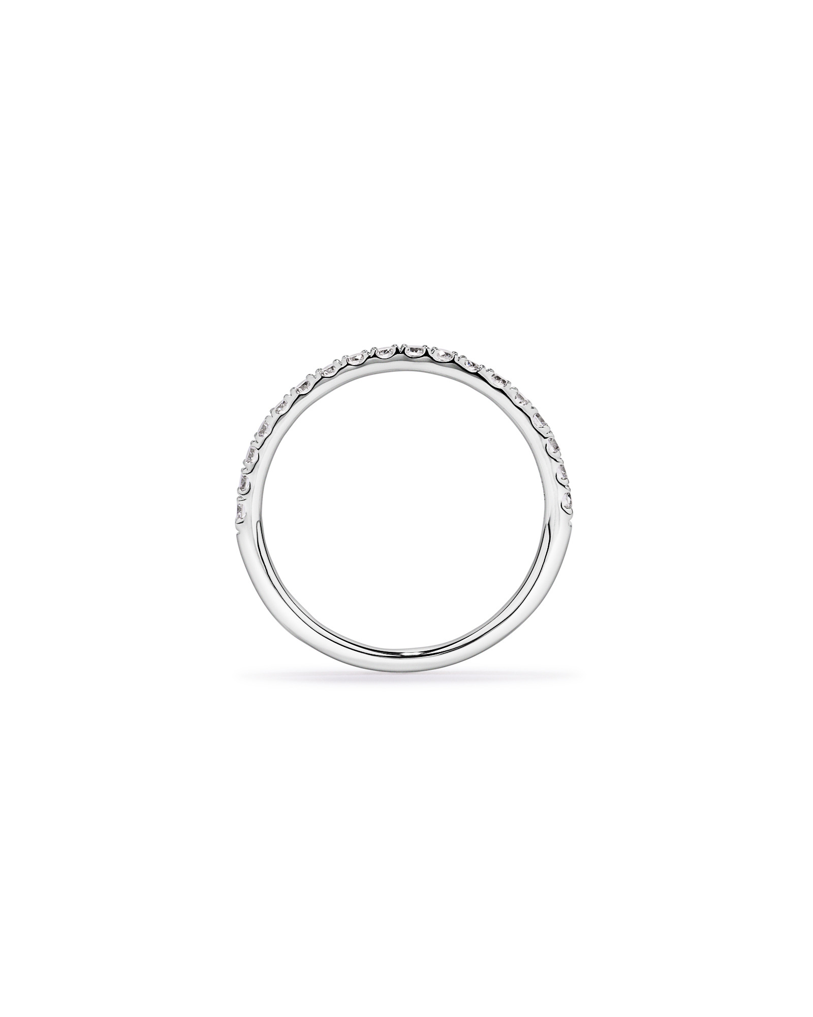 0.34TW Round Brilliant Laboratory-Grown Diamond Wedding Band 14kt White Gold