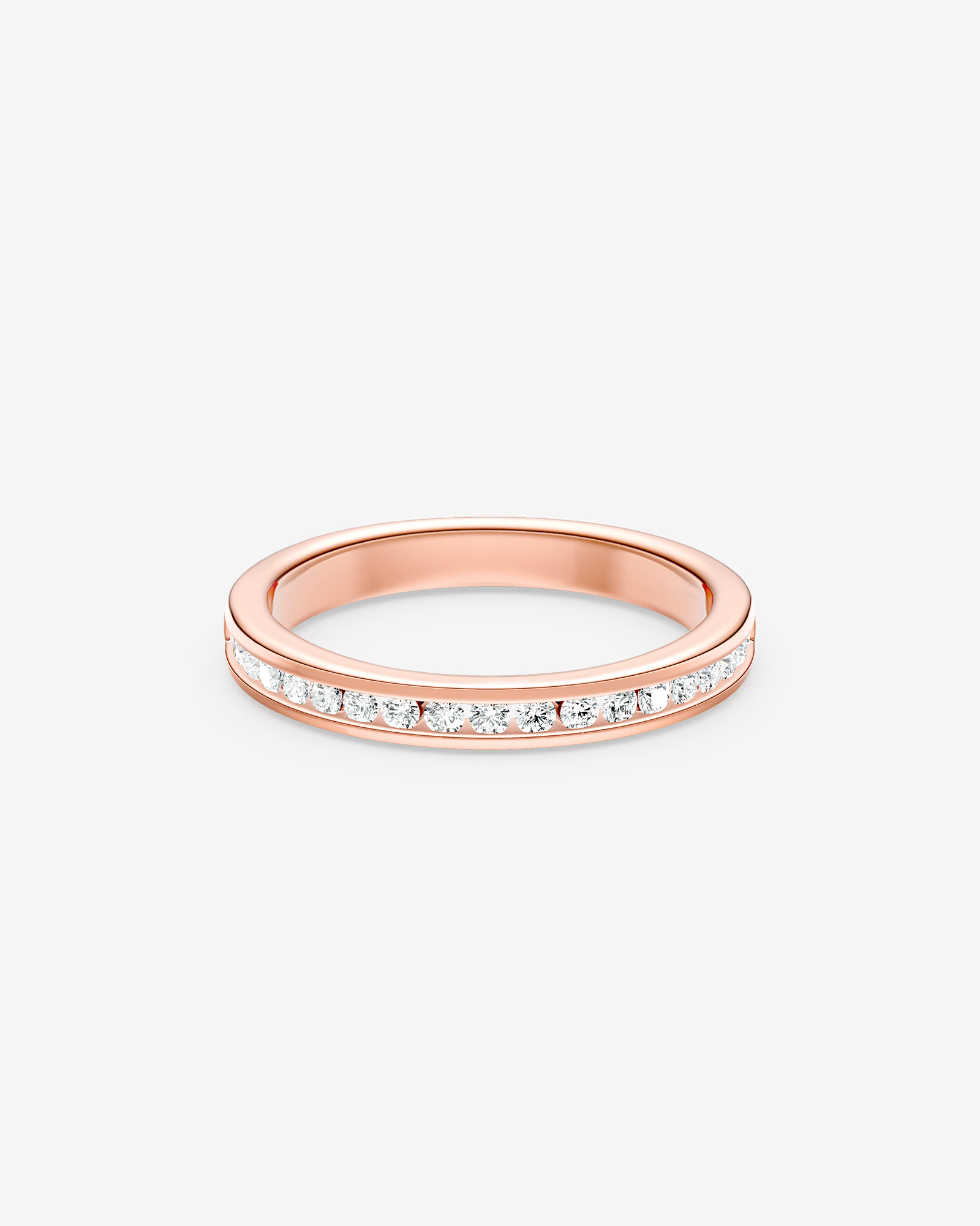 Wedding Band with 0.34 Carat TW of Diamonds 14kt Rose Gold