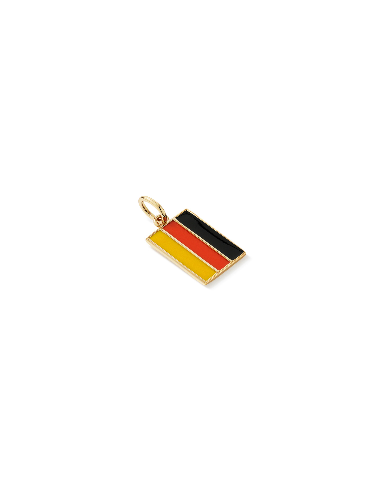 Germany Flag Pendant in 18Kt Vermeil