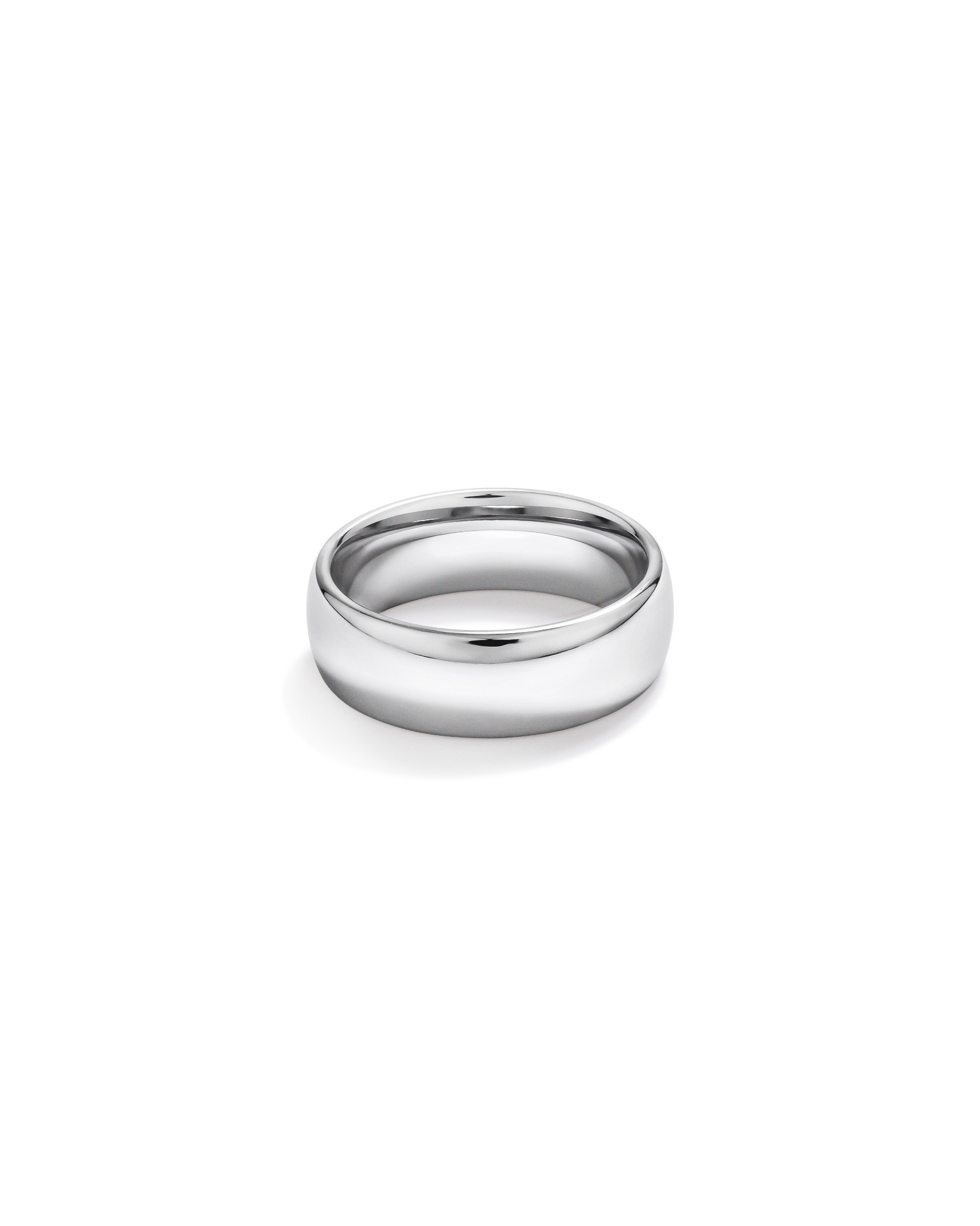 8mm Polished Dome Wedding Band Tungsten