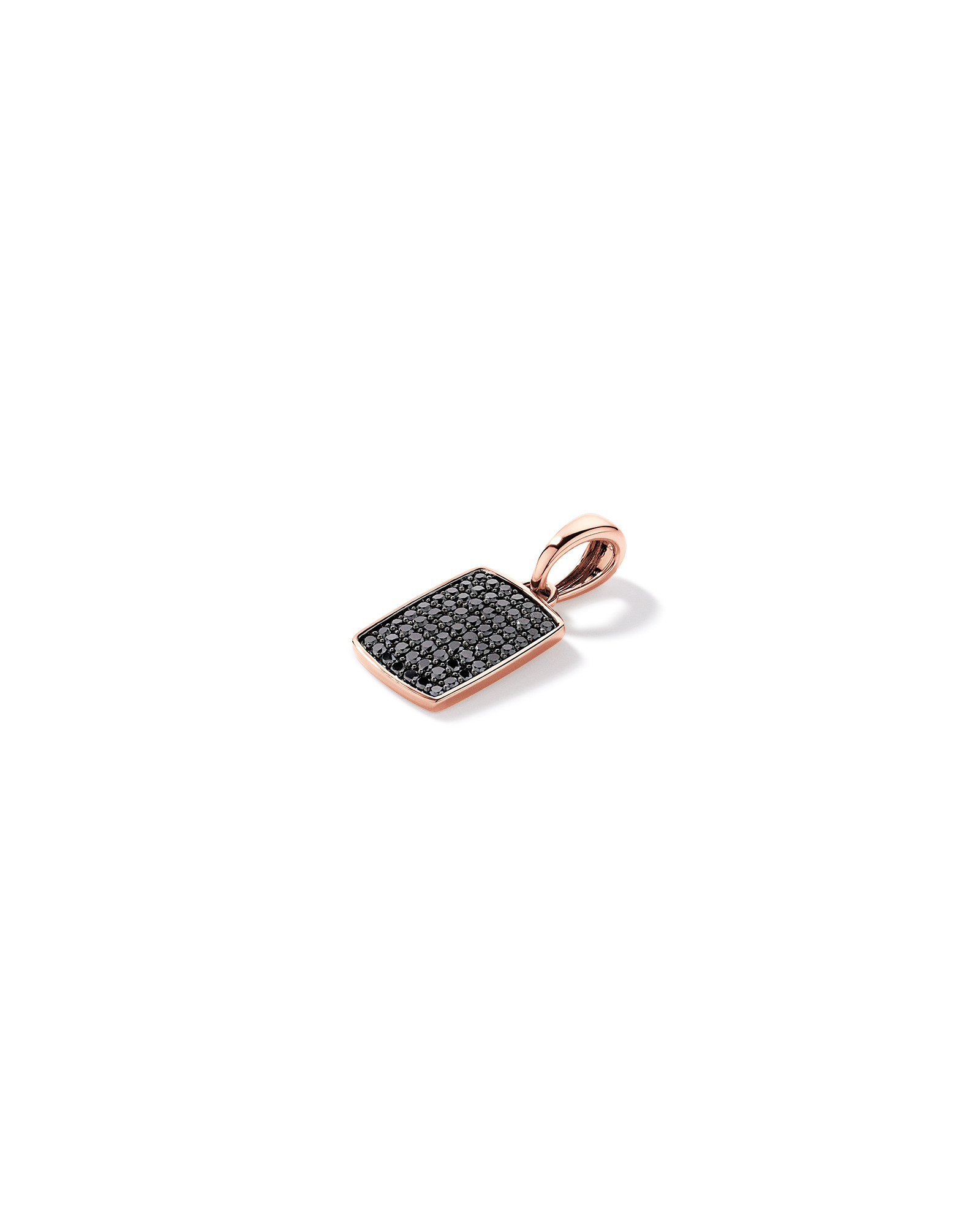 1.00 Carat TW Black Diamond Pendant in 10kt Rose Gold