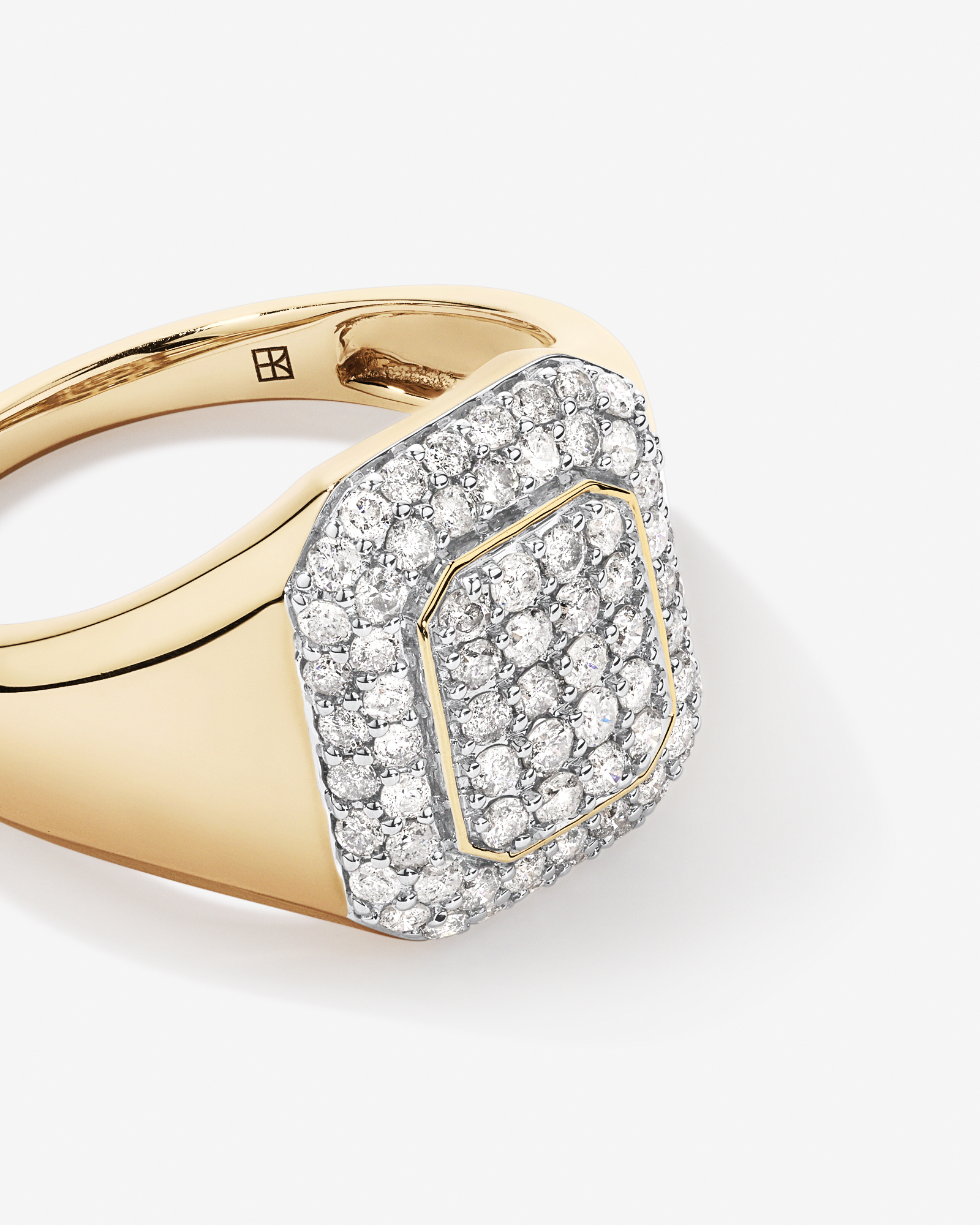 1,00 carat de diamants en grappe en or jaune 10 ct