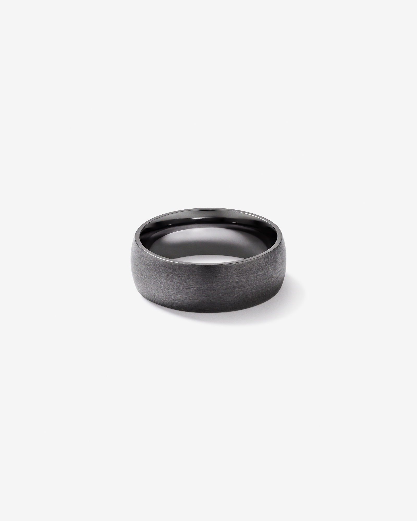 8mm Brushed Dome Wedding Band in Tantalum