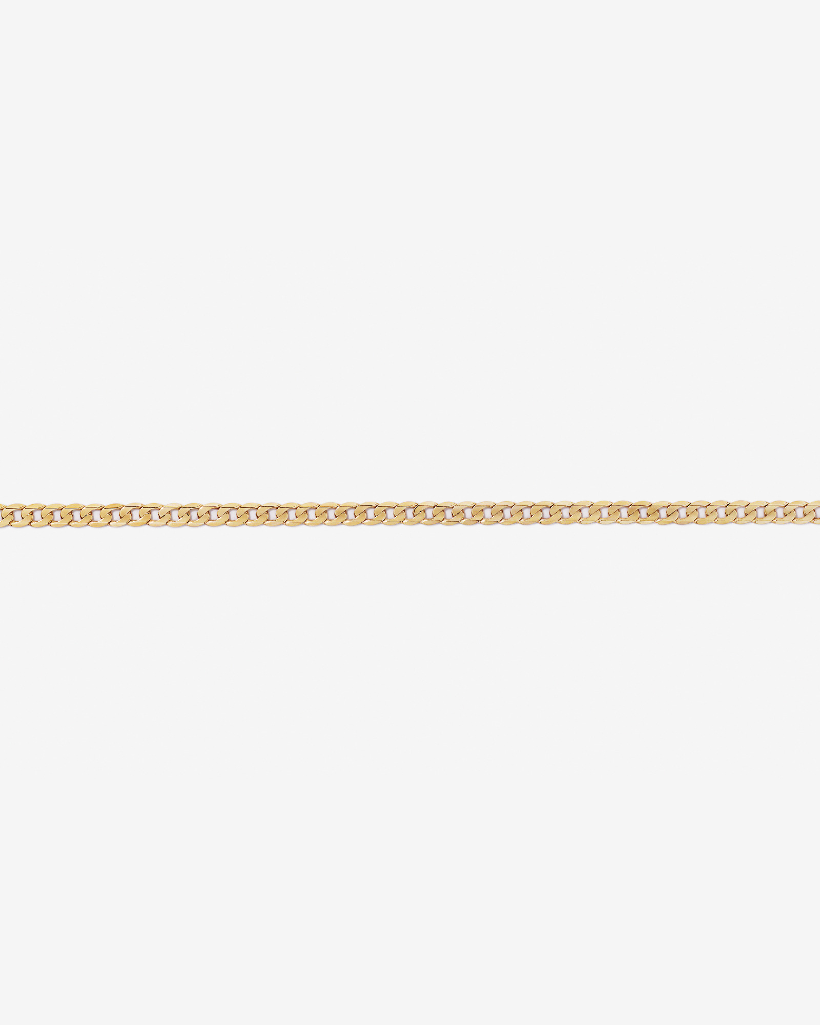 45cm (22") 4.5mm-5mm Width Curb Chain in 10kt Yellow Gold