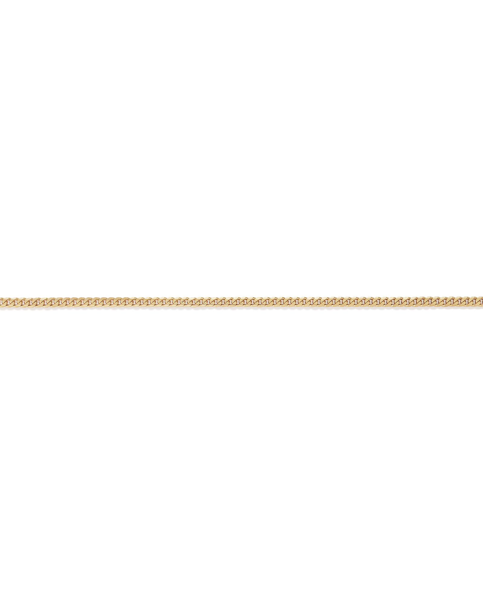 55cm (22") 5.1mm Width Solid Concave Bevelled Curb Chain in 10kt Yellow Gold