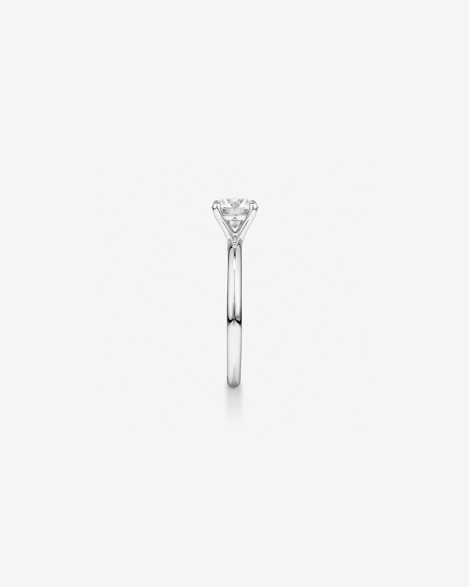 1 Carat TW Round Brilliant Laboratory-Grown Diamond Solitaire Engagement Ring in 14kt White Gold