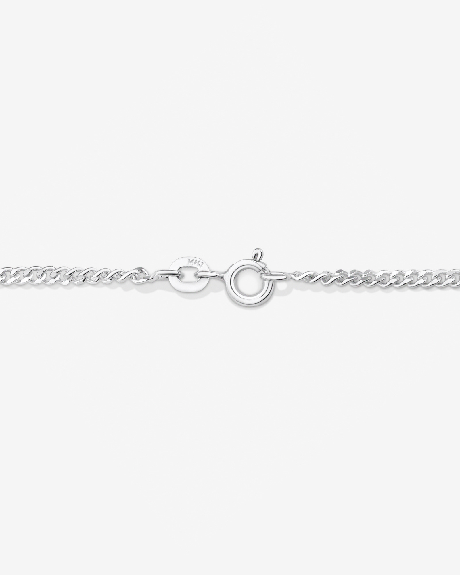 Chaîne à maillons gourmette en argent sterling de 55 cm, largeur de 1,5 ou 2 cm